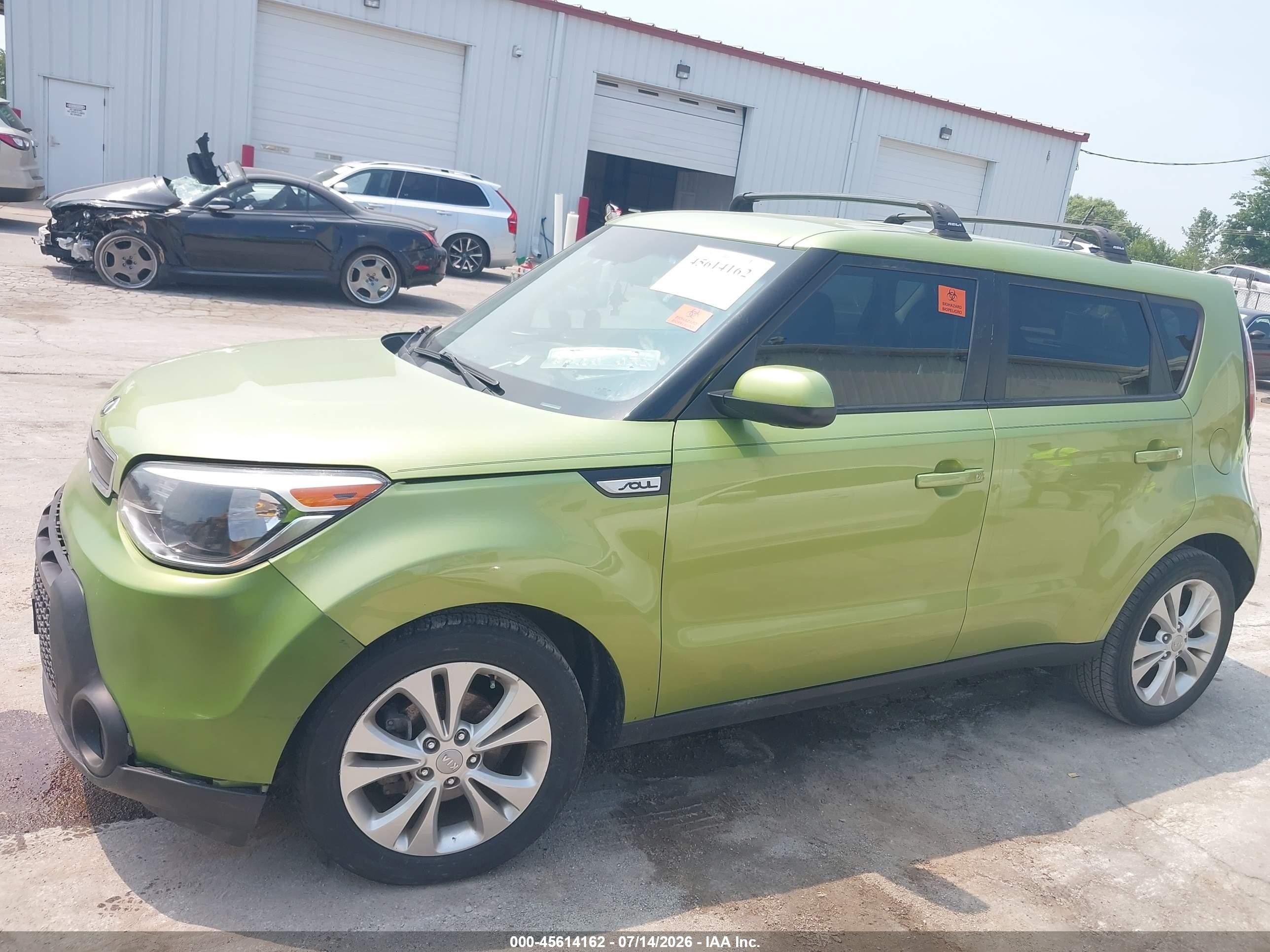 2015 Kia Soul + Green vin: KNDJP3A59F7762805