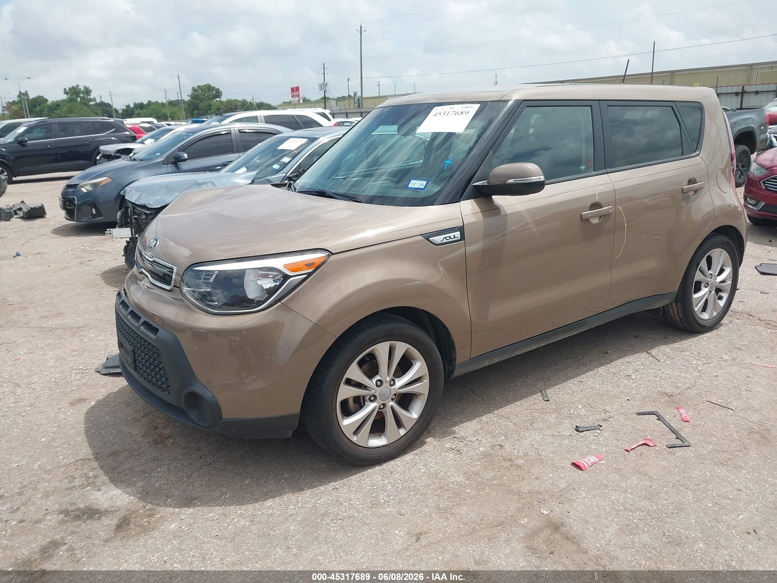 2014 Kia Soul + Brown vin: KNDJP3A5XE7010030