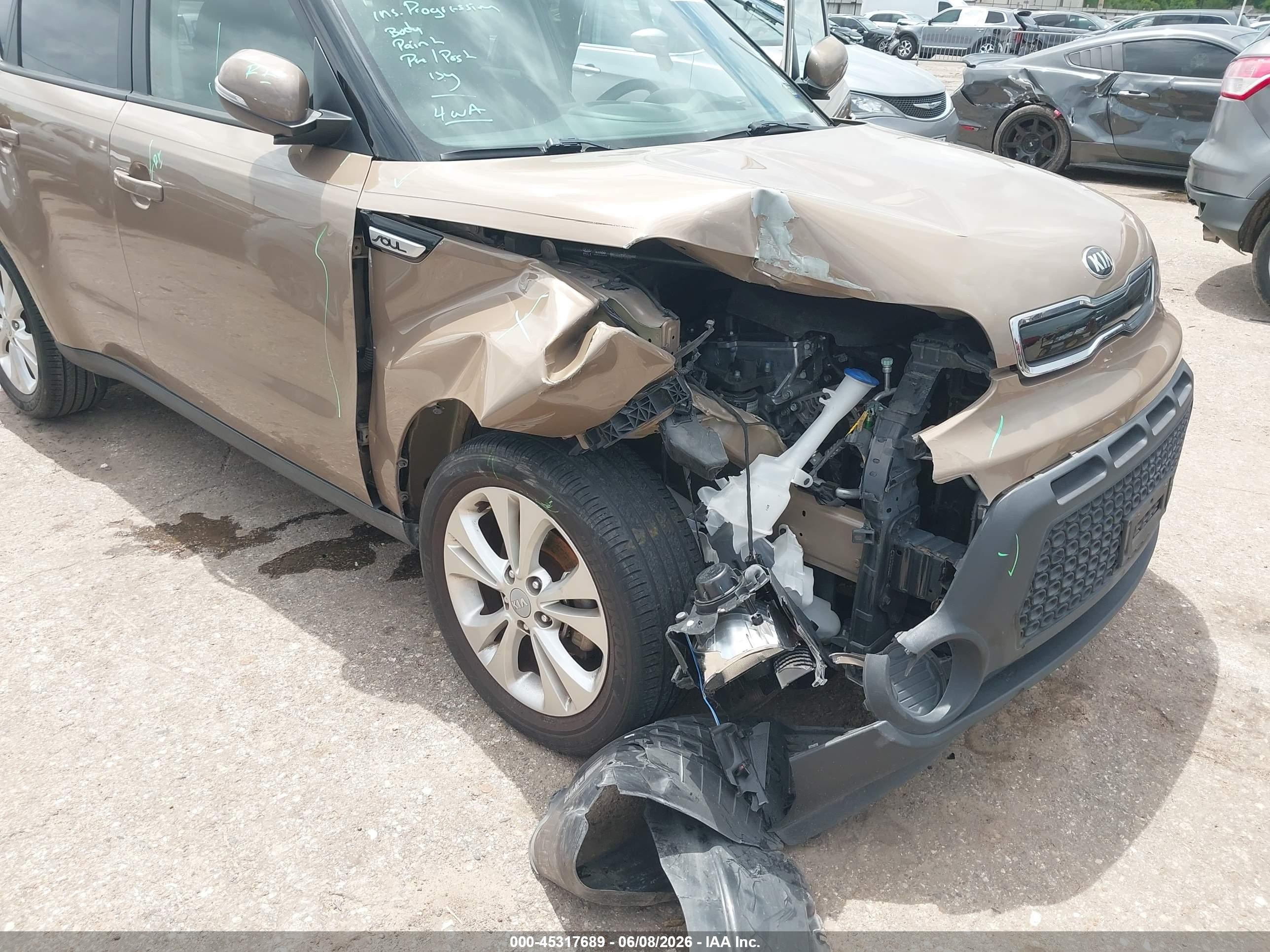 2014 Kia Soul + Brown vin: KNDJP3A5XE7010030