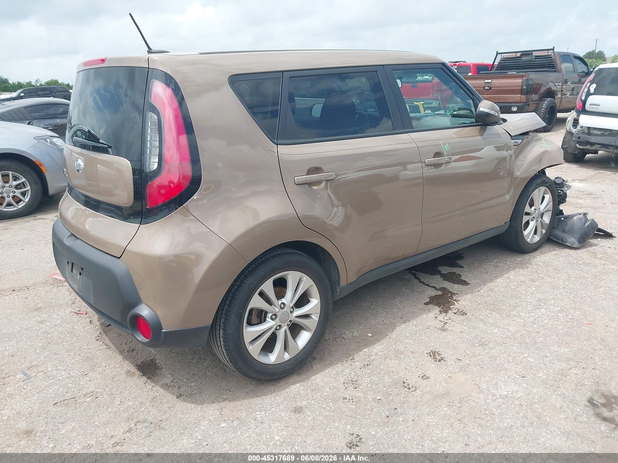 2014 Kia Soul + Brown vin: KNDJP3A5XE7010030