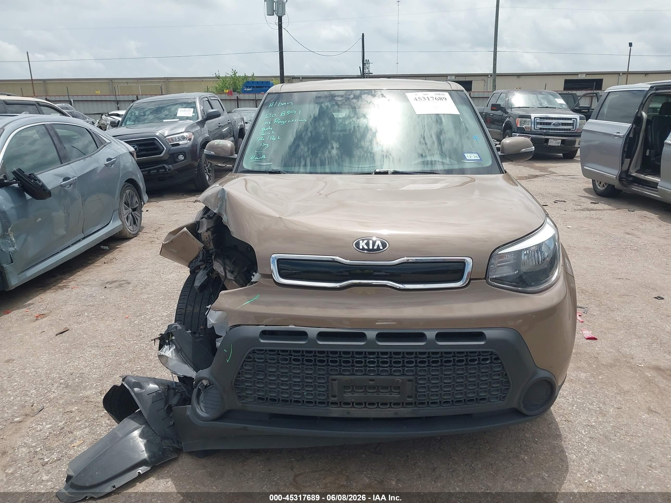2014 Kia Soul + Brown vin: KNDJP3A5XE7010030