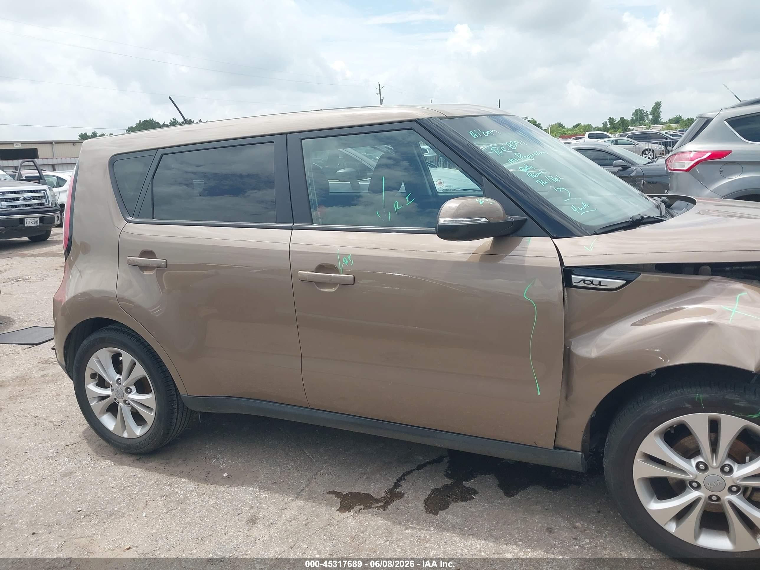 2014 Kia Soul + Brown vin: KNDJP3A5XE7010030