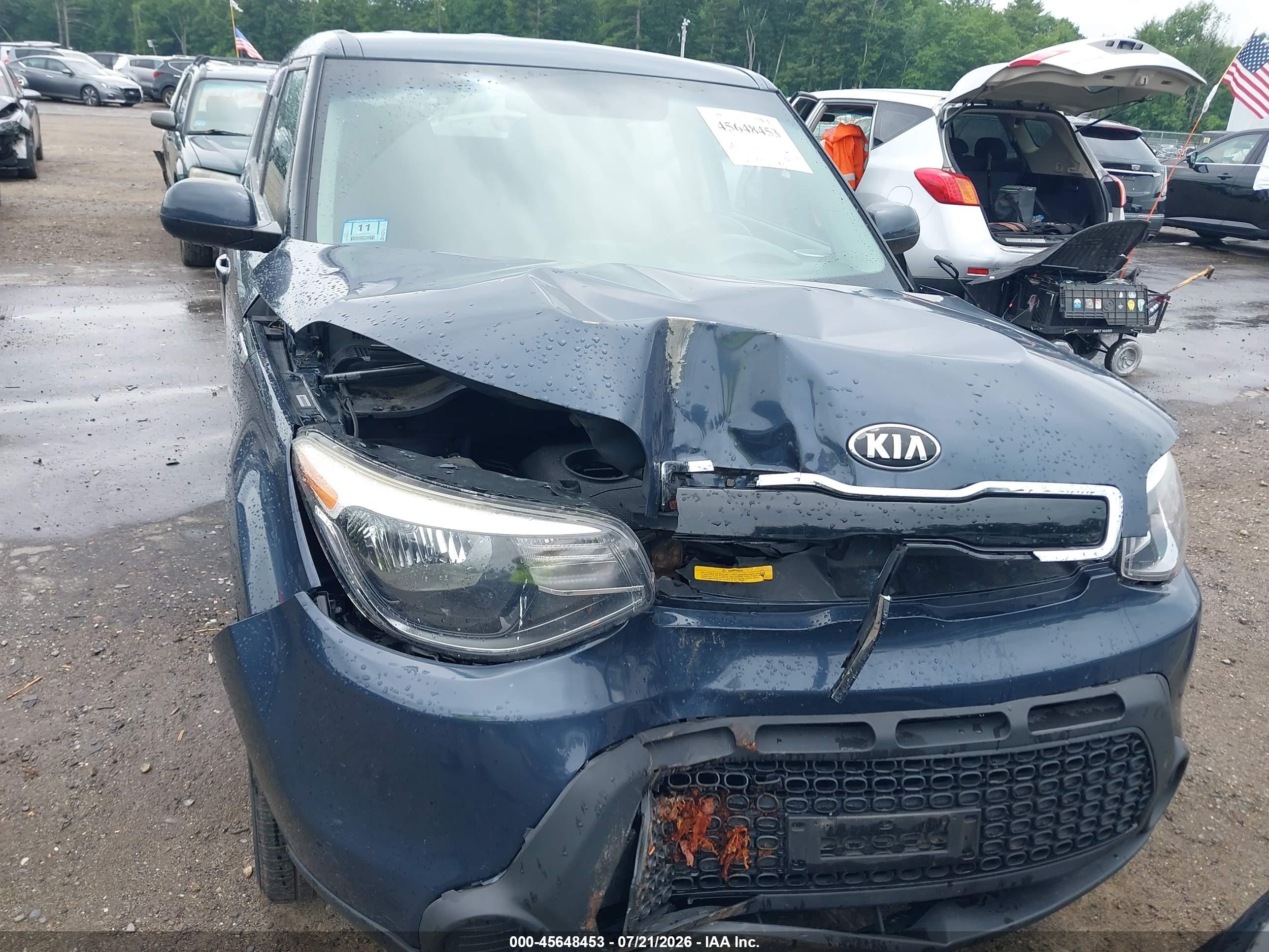 2015 Kia Soul + Dark Blue vin: KNDJP3A5XF7145249