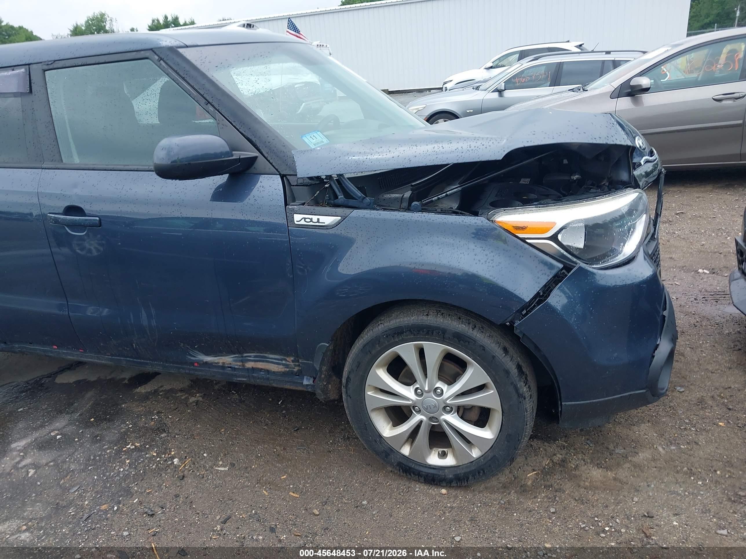 2015 Kia Soul + Dark Blue vin: KNDJP3A5XF7145249