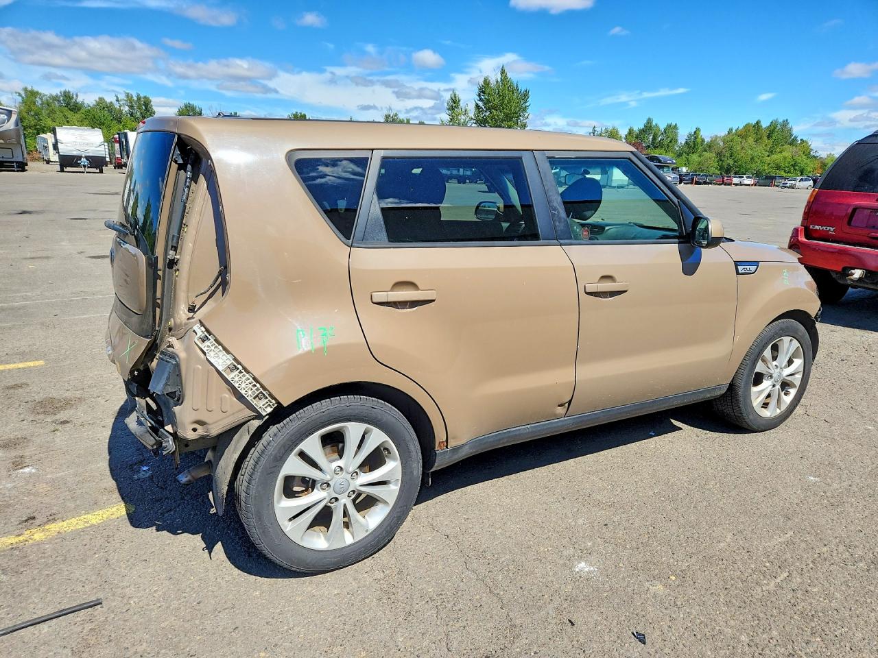 2015 Kia Soul + Brown vin: KNDJP3A5XF7180003