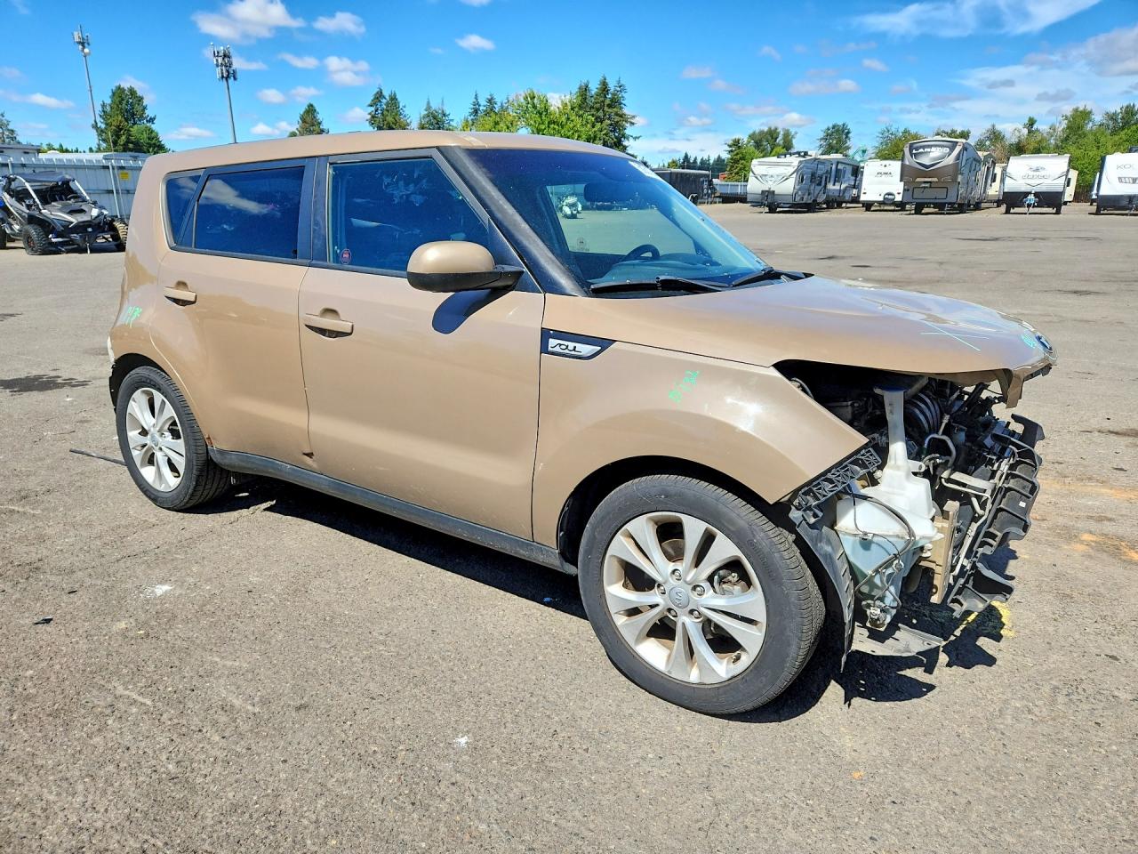 2015 Kia Soul + Brown vin: KNDJP3A5XF7180003