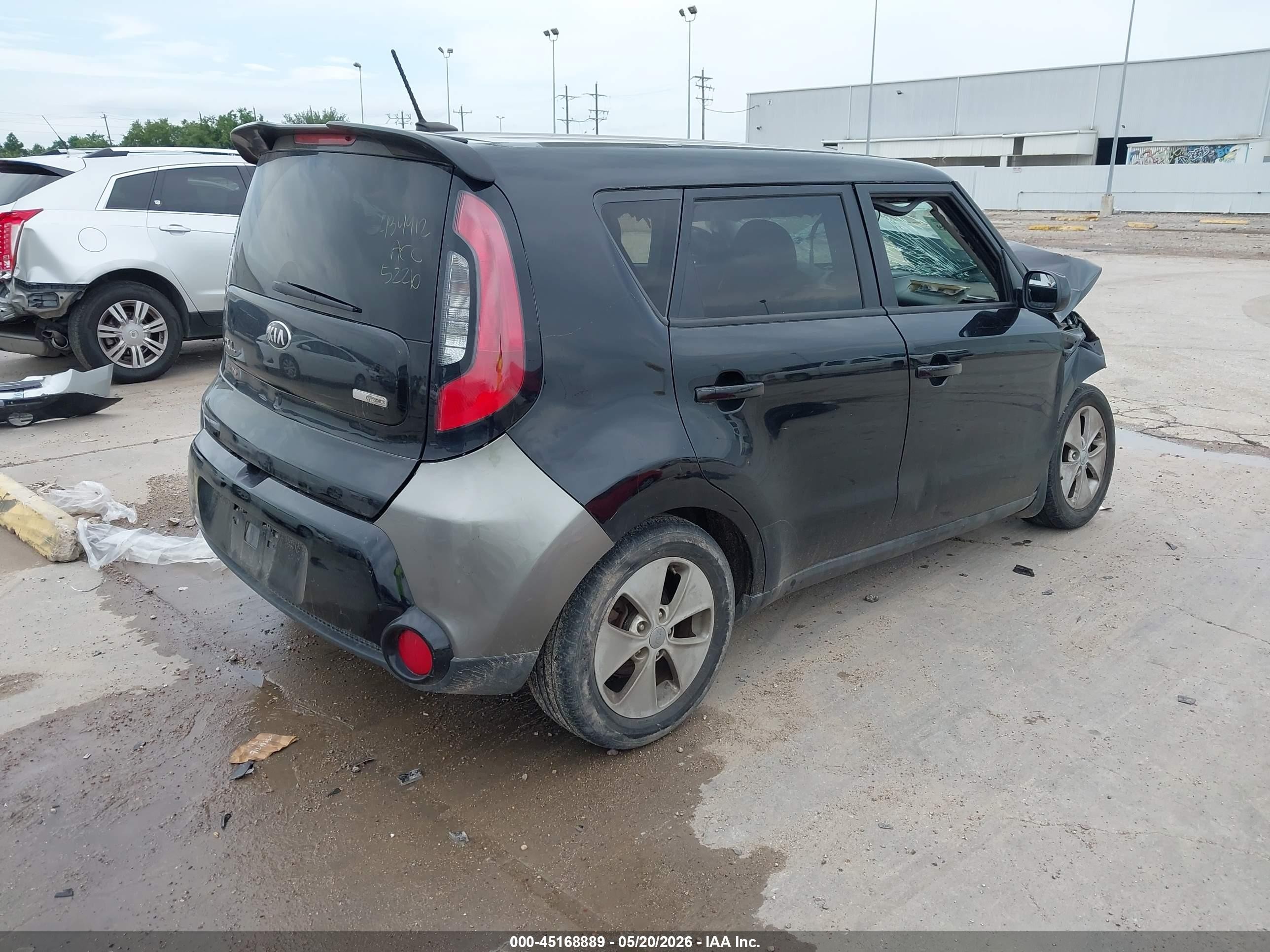 2015 Kia Soul + Black vin: KNDJP3A5XF7220855