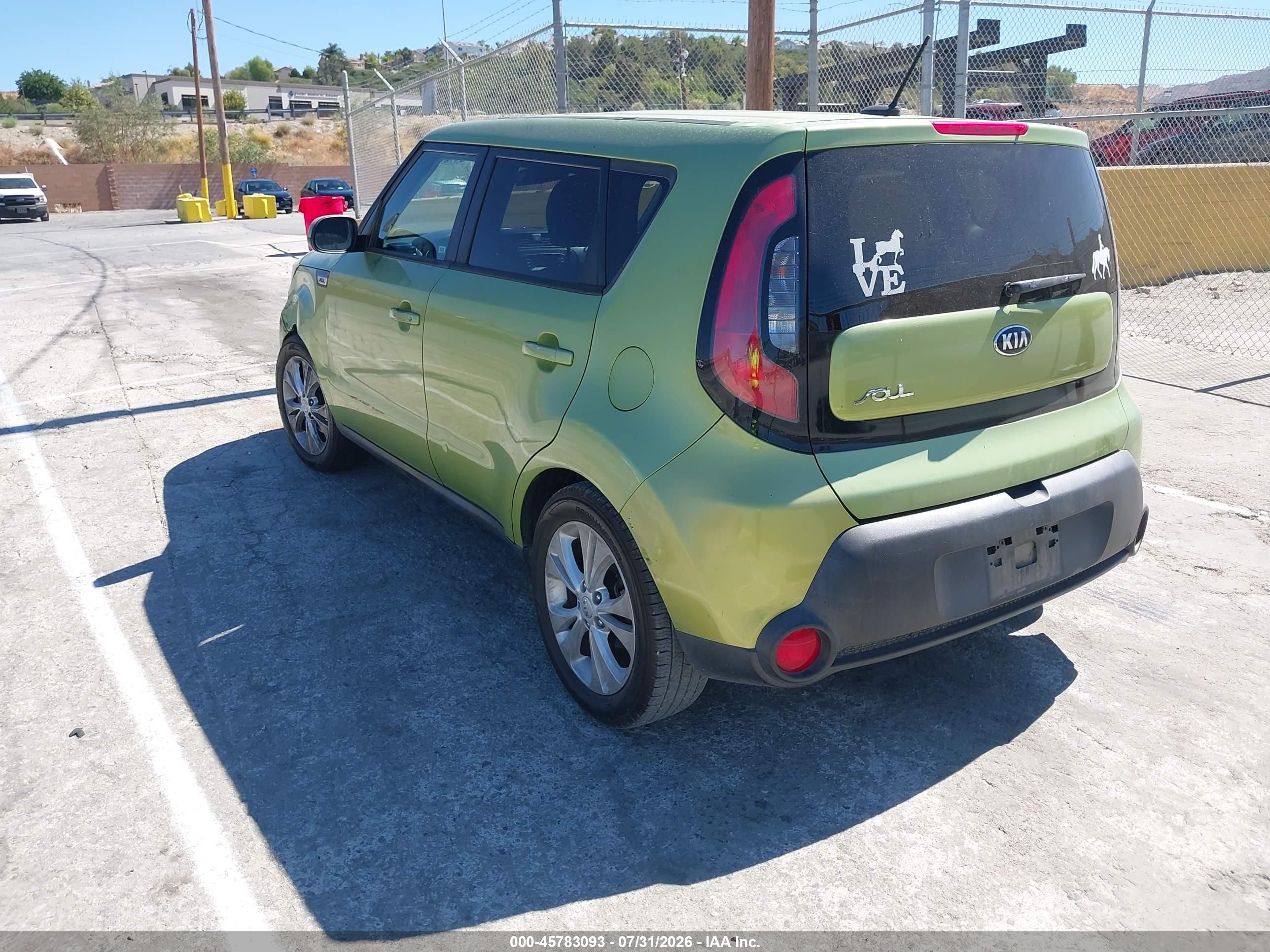 2015 Kia Soul + Зеленый vin: KNDJP3A5XF7749867