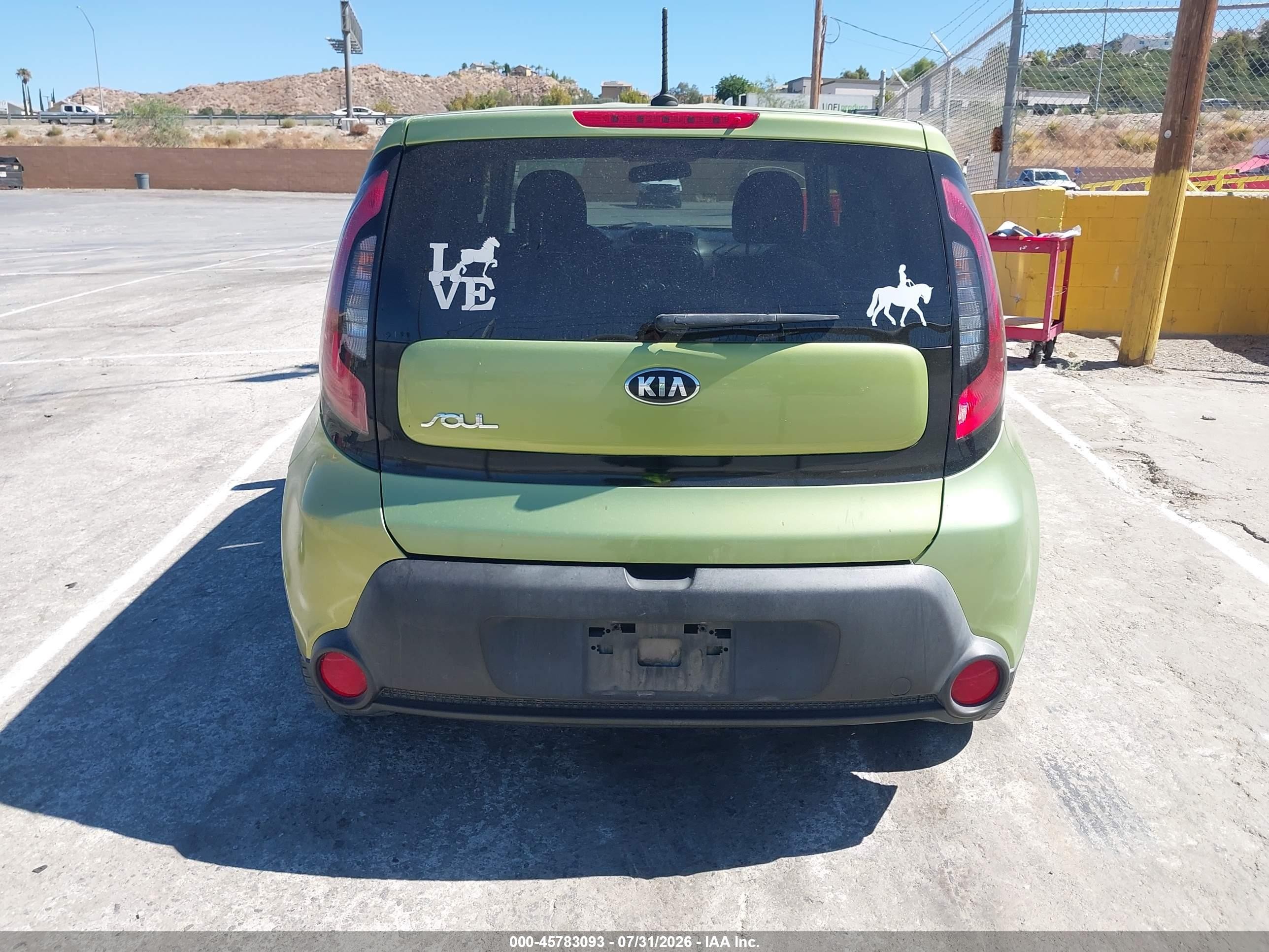 2015 Kia Soul + Зеленый vin: KNDJP3A5XF7749867