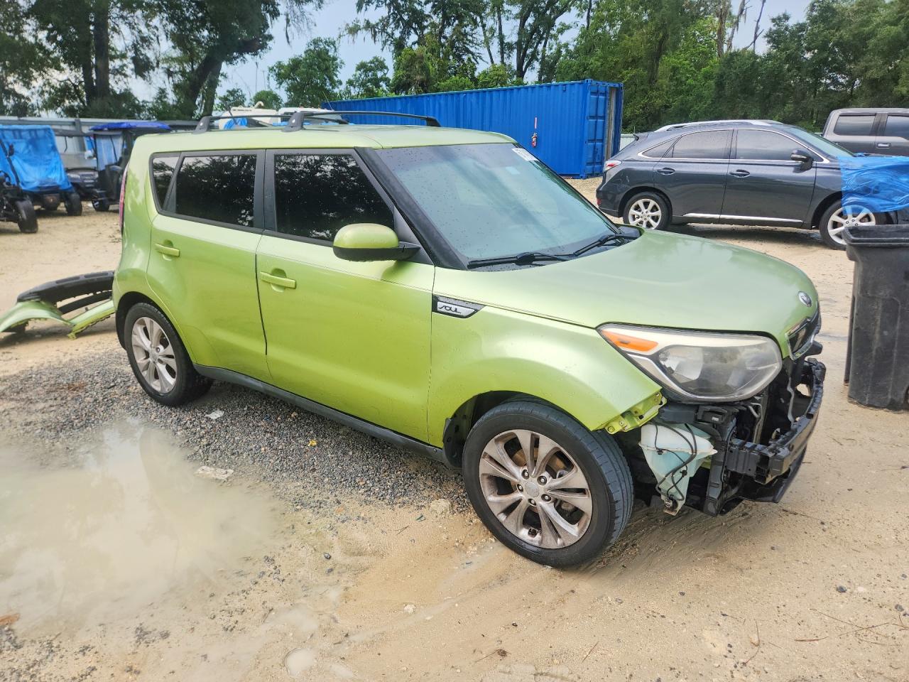 2015 Kia Soul + Green vin: KNDJP3A5XF7757273