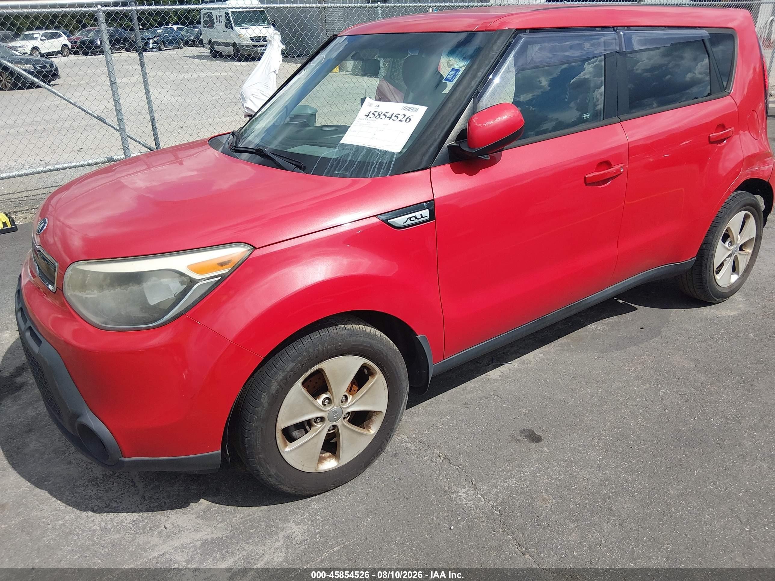 2015 Kia Soul + Красный vin: KNDJP3A5XF7757757