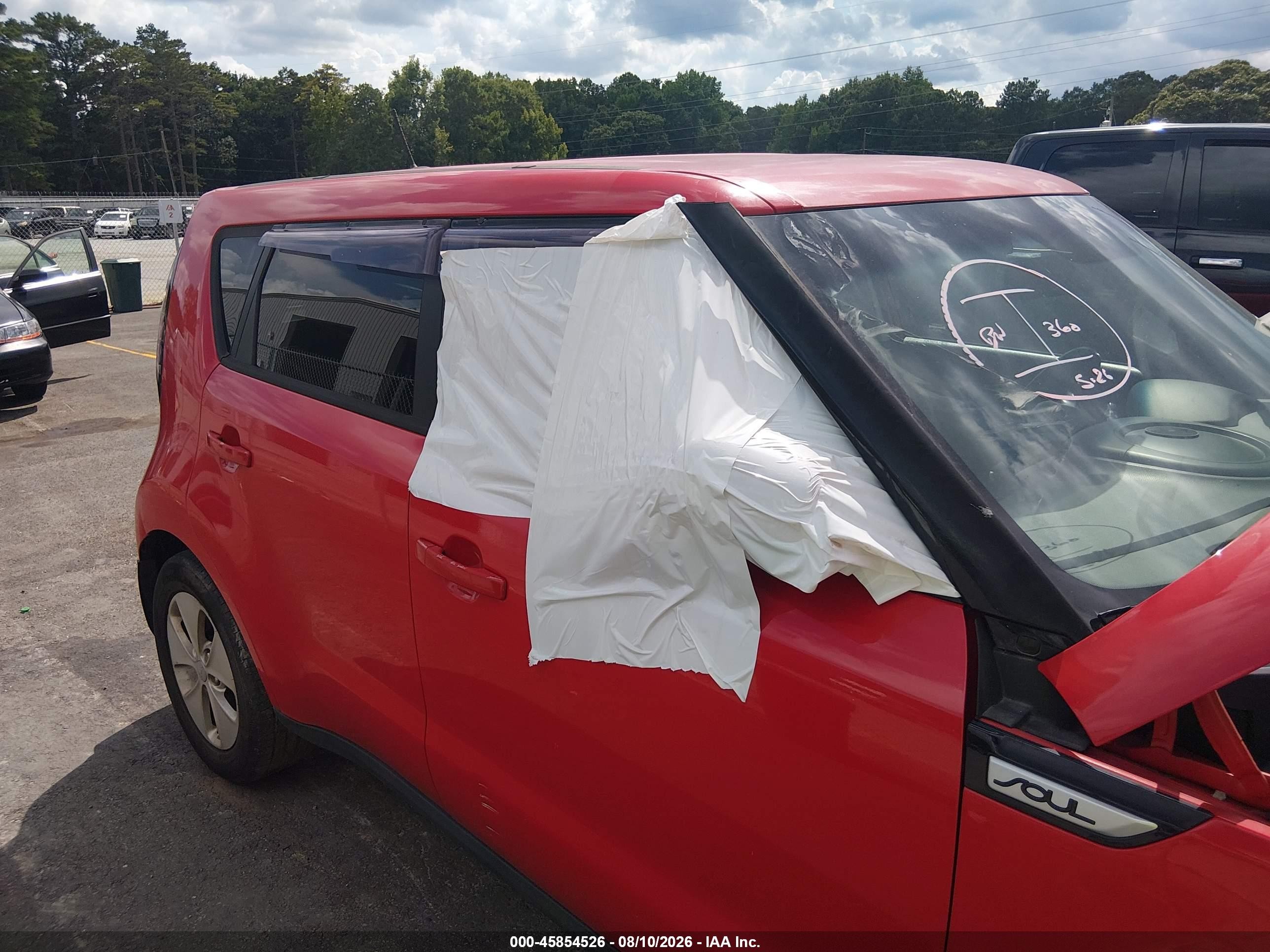 2015 Kia Soul + Красный vin: KNDJP3A5XF7757757