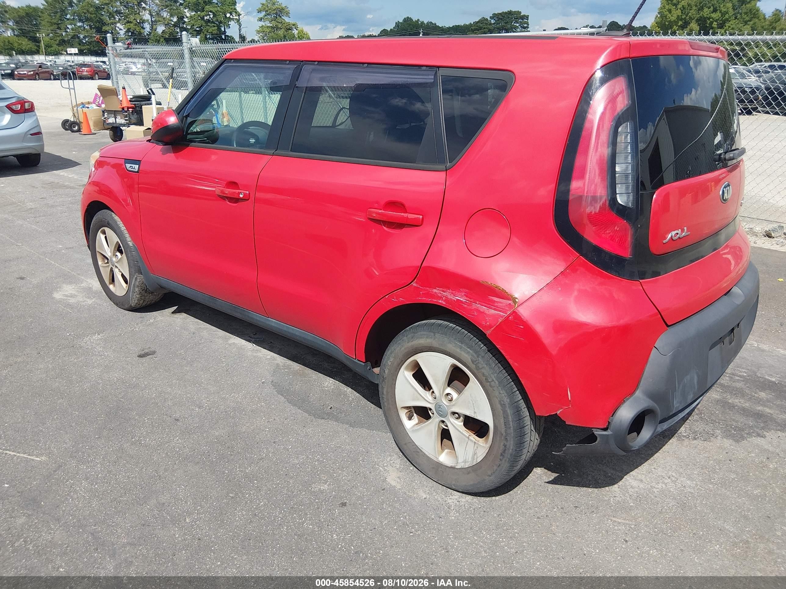 2015 Kia Soul + Красный vin: KNDJP3A5XF7757757