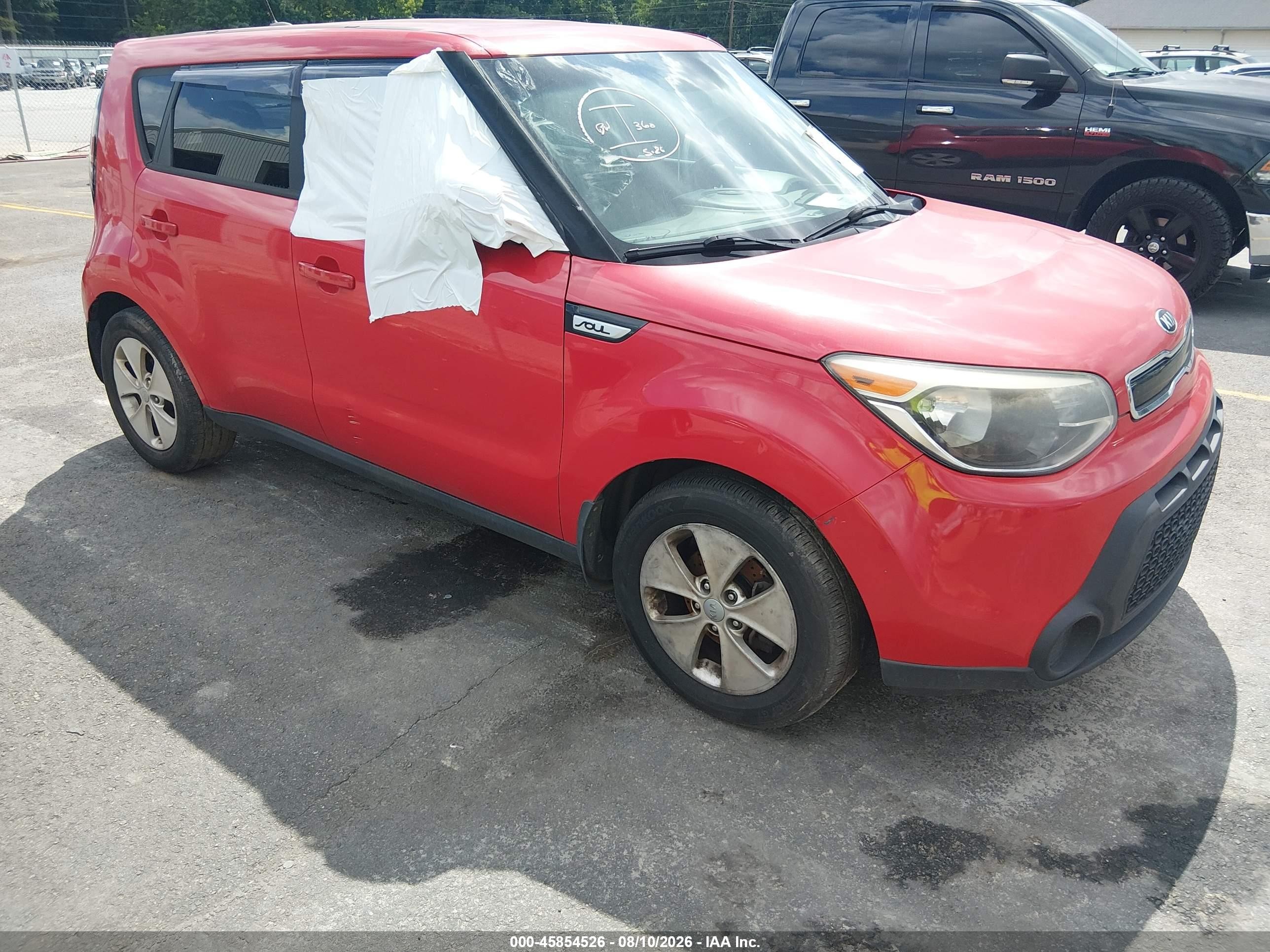 2015 Kia Soul + Красный vin: KNDJP3A5XF7757757