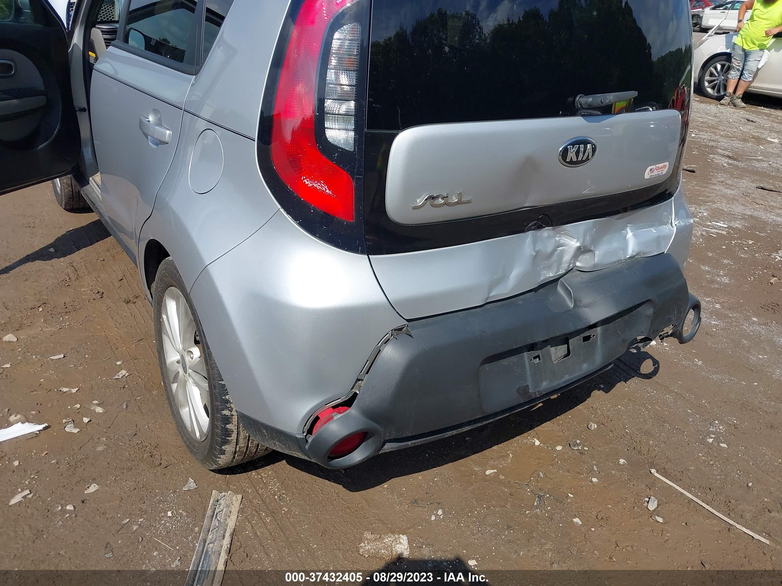 2015 Kia Soul + Silver vin: KNDJP3A5XF7779161