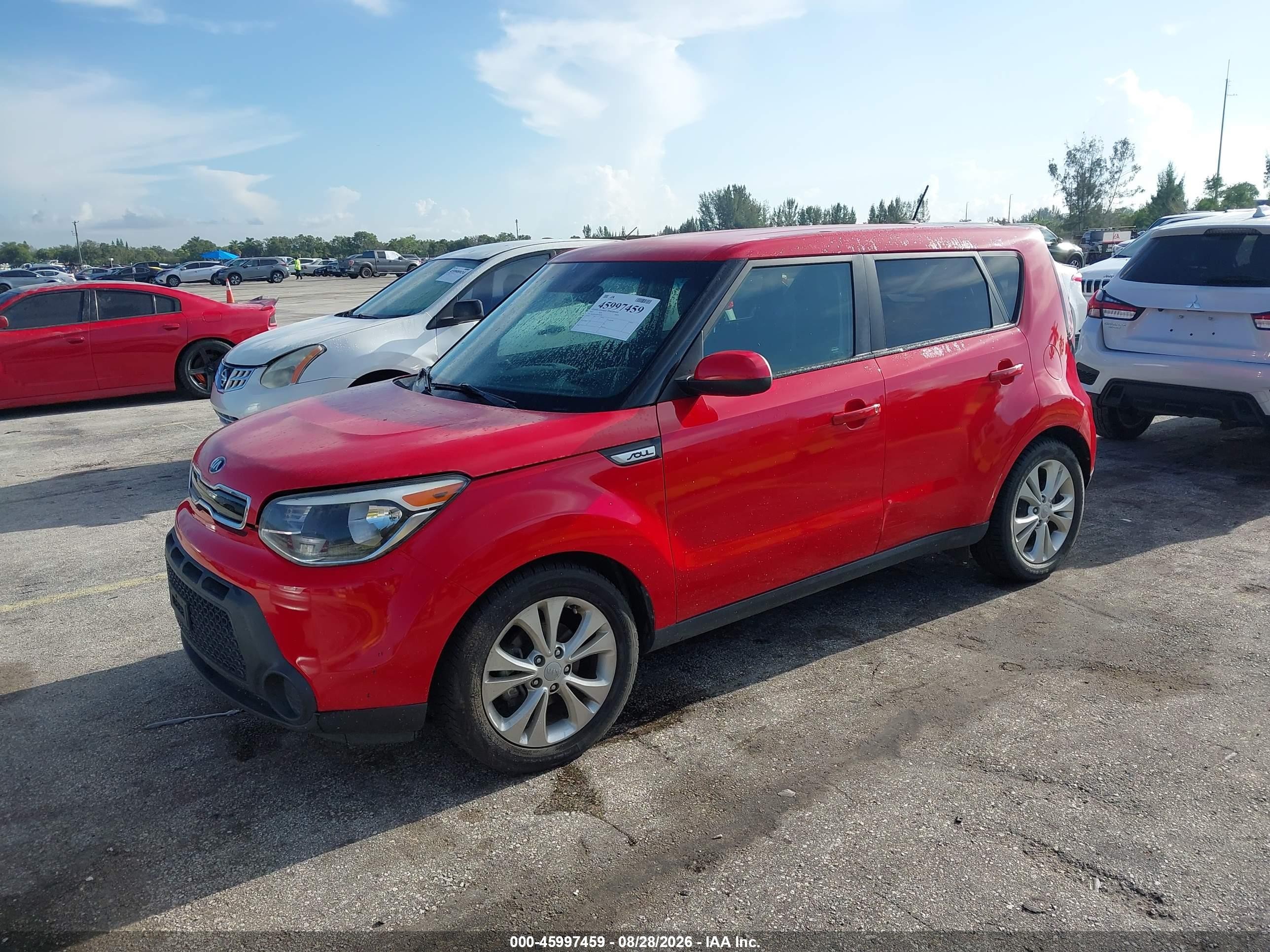 2015 Kia Soul + Red vin: KNDJP3A5XF7787793