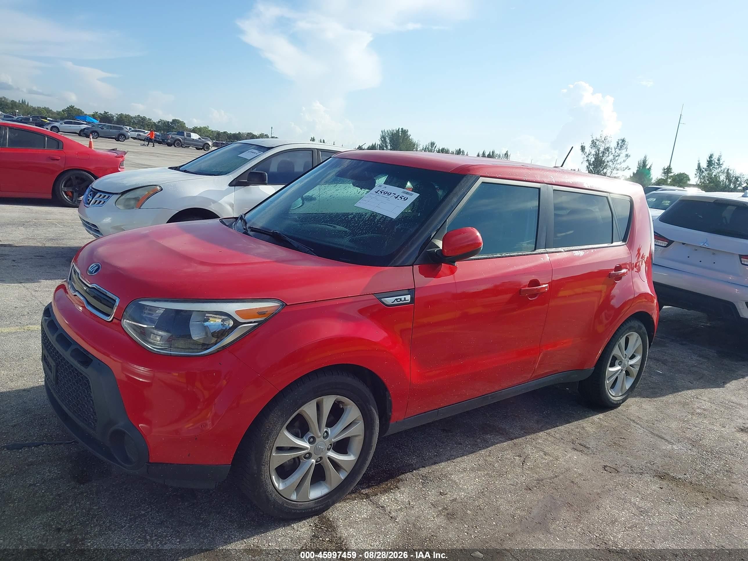 2015 Kia Soul + Red vin: KNDJP3A5XF7787793