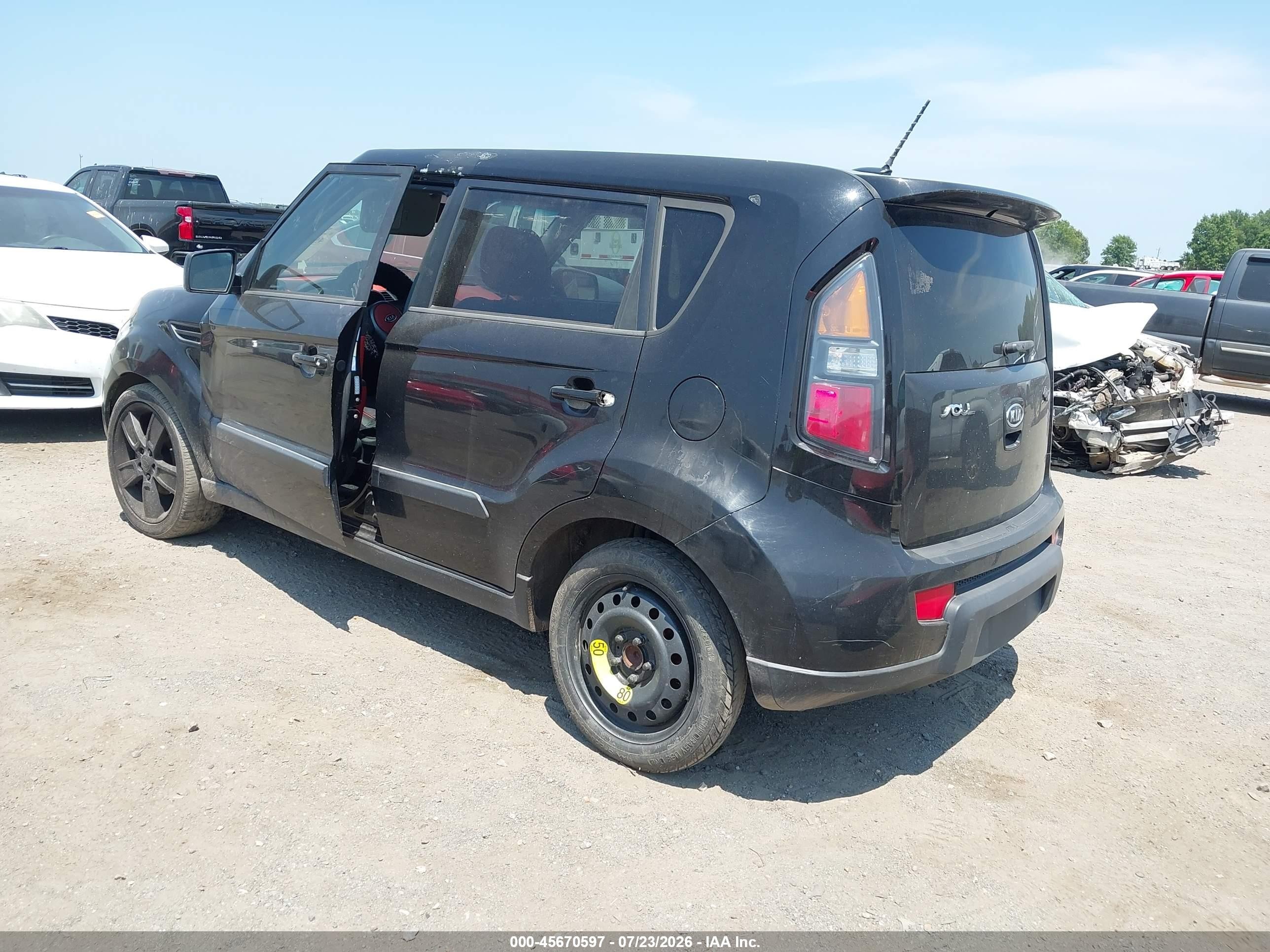 2011 Kia Soul Sport Black vin: KNDJT2A20B7226279