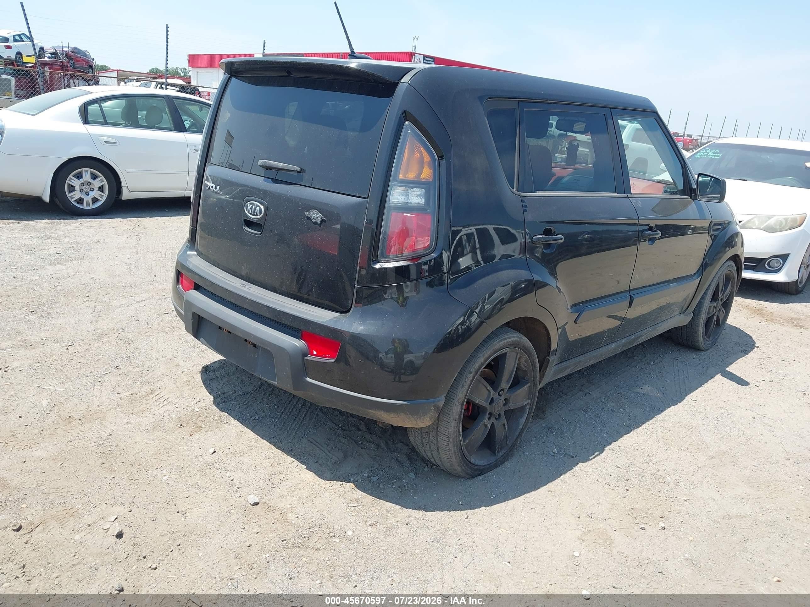 2011 Kia Soul Sport Black vin: KNDJT2A20B7226279