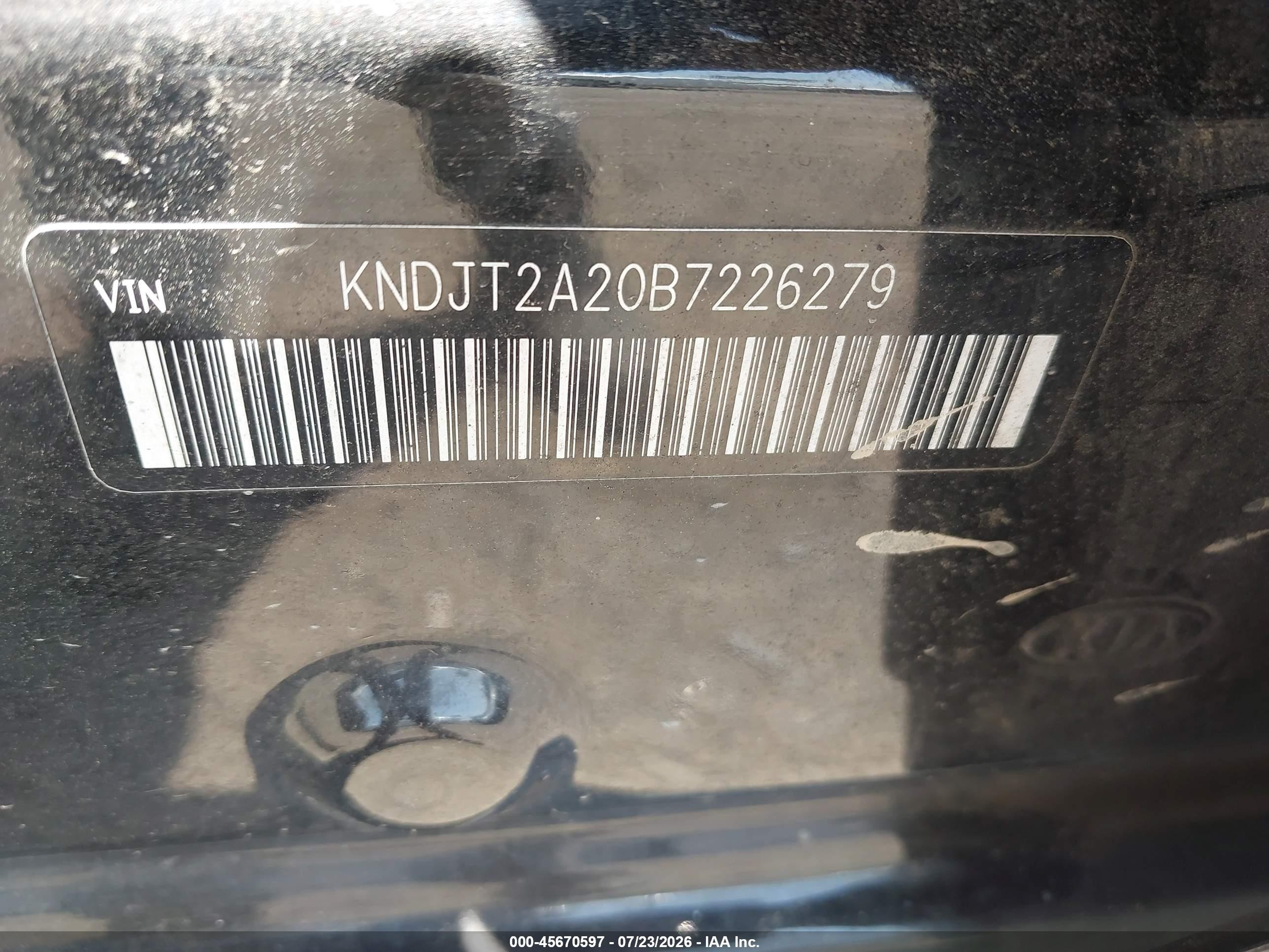 2011 Kia Soul Sport Black vin: KNDJT2A20B7226279