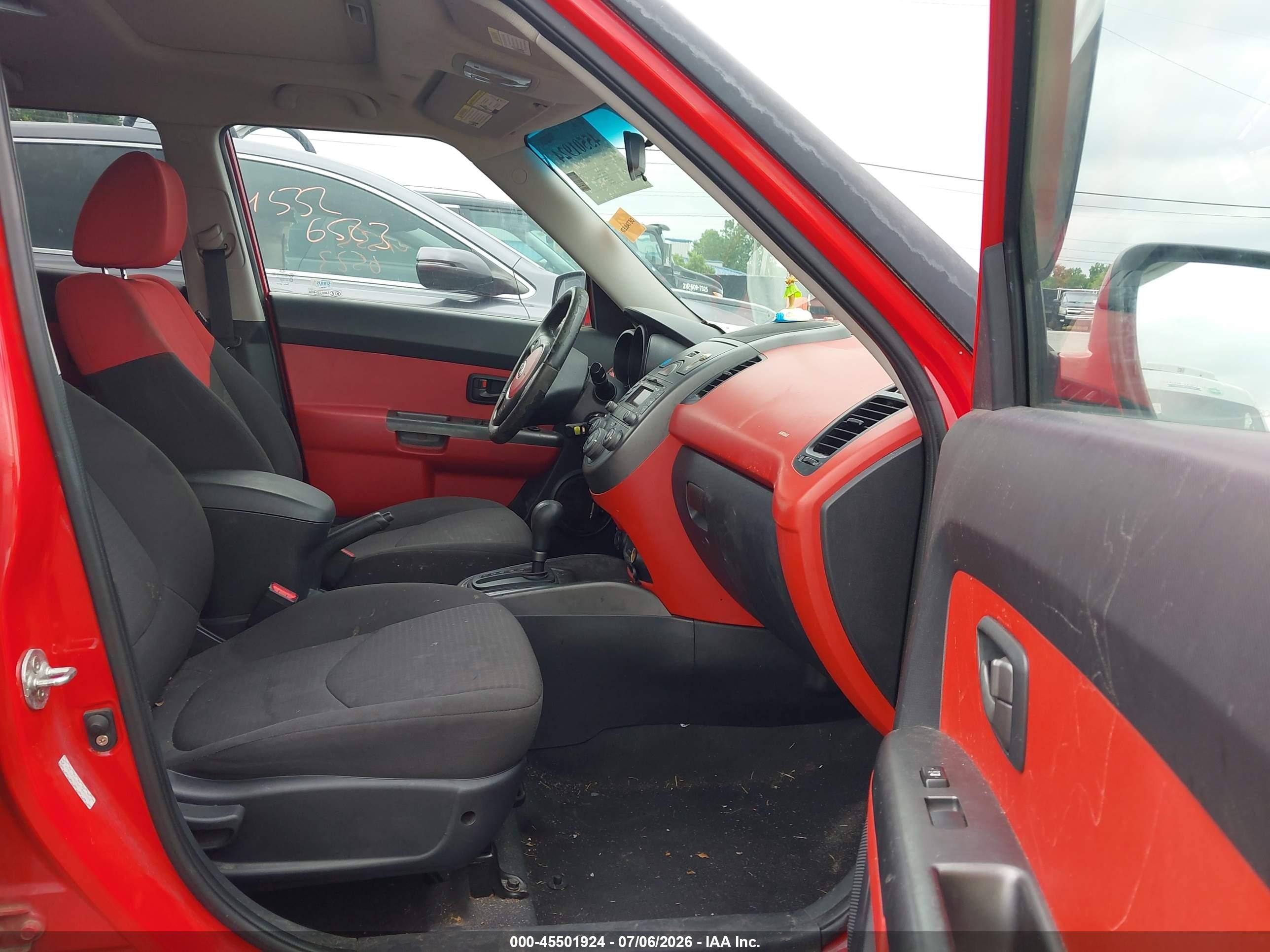 2010 Kia Soul Sport Red vin: KNDJT2A23A7049290