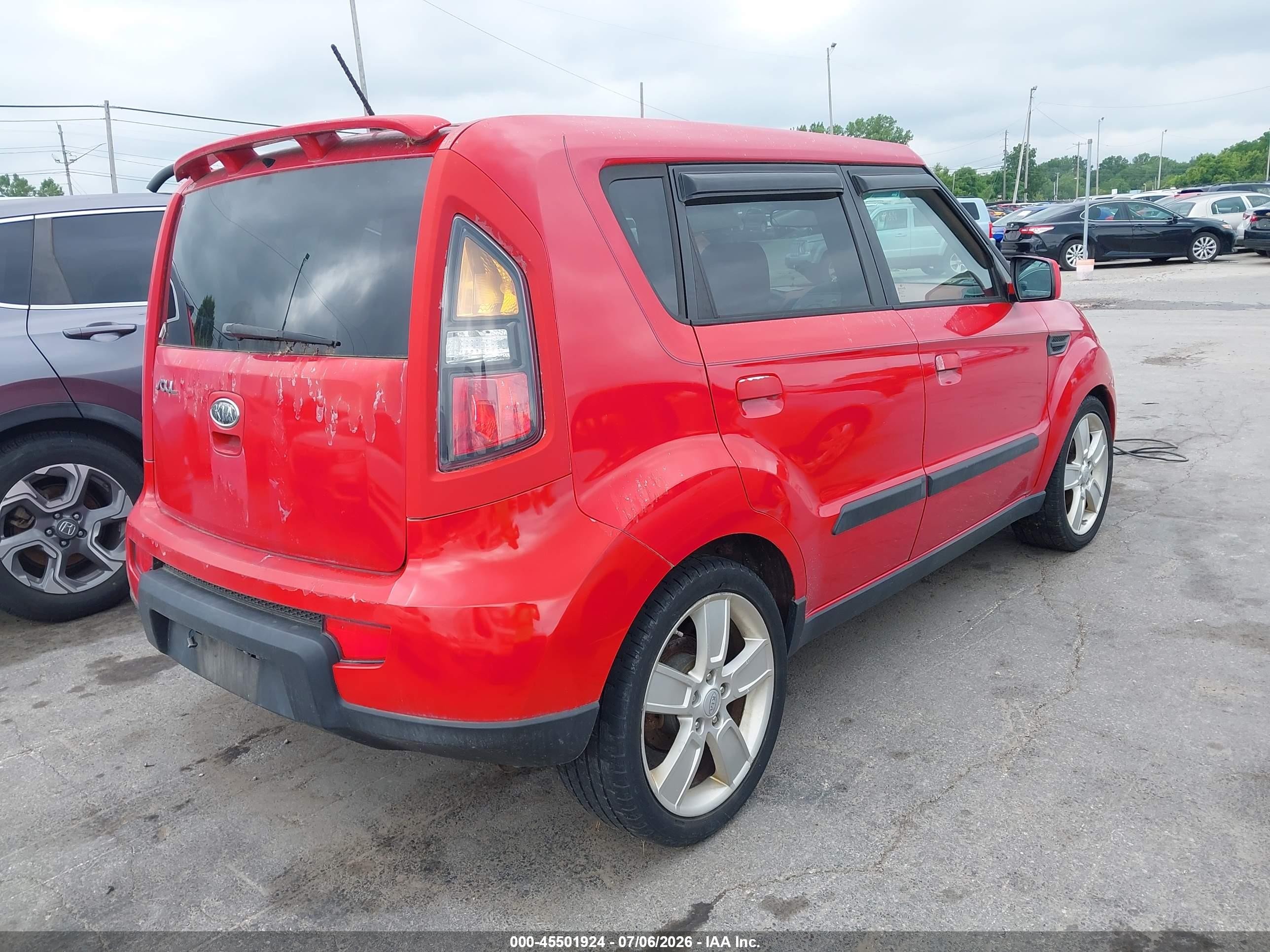 2010 Kia Soul Sport Red vin: KNDJT2A23A7049290