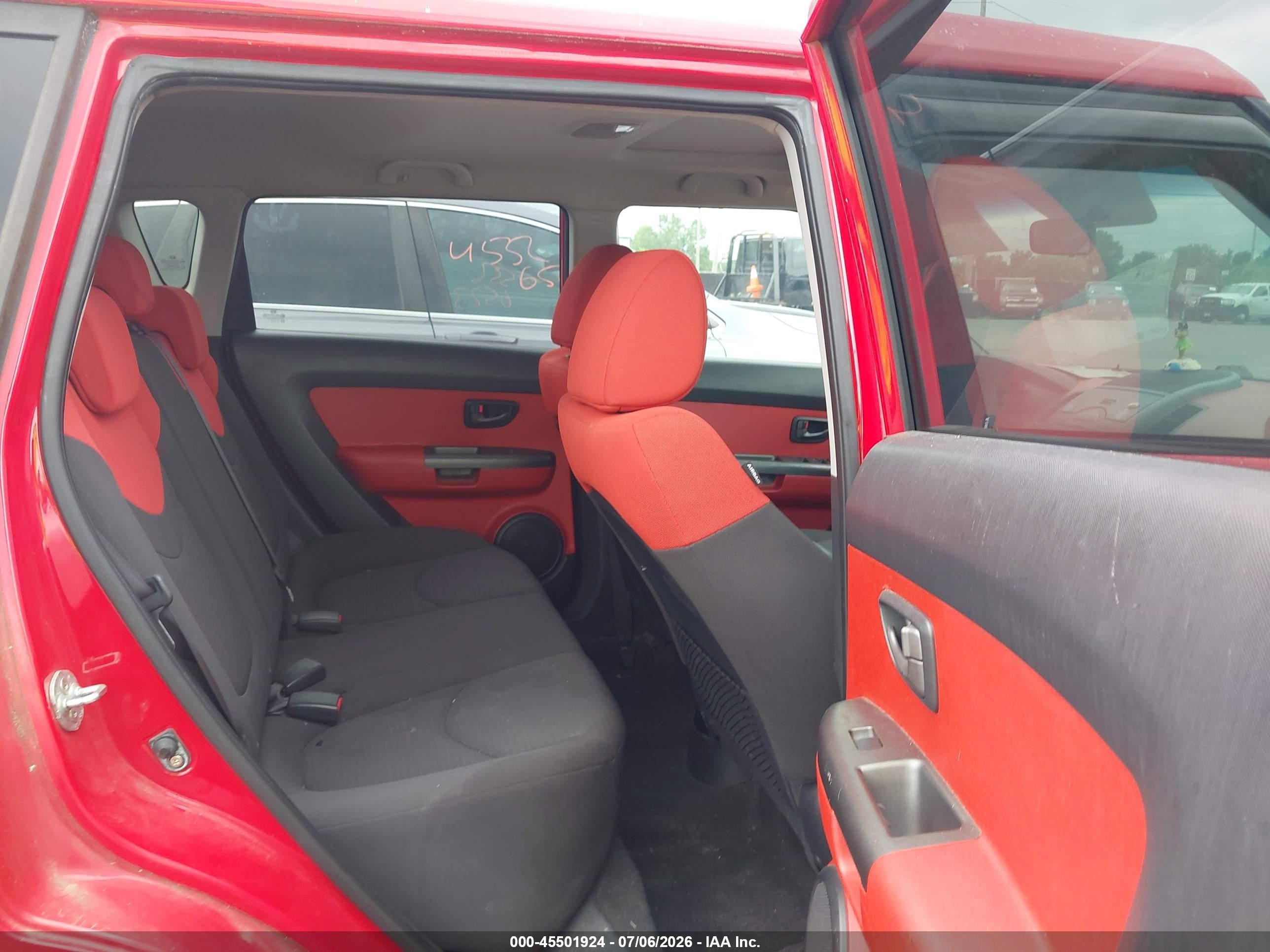 2010 Kia Soul Sport Red vin: KNDJT2A23A7049290