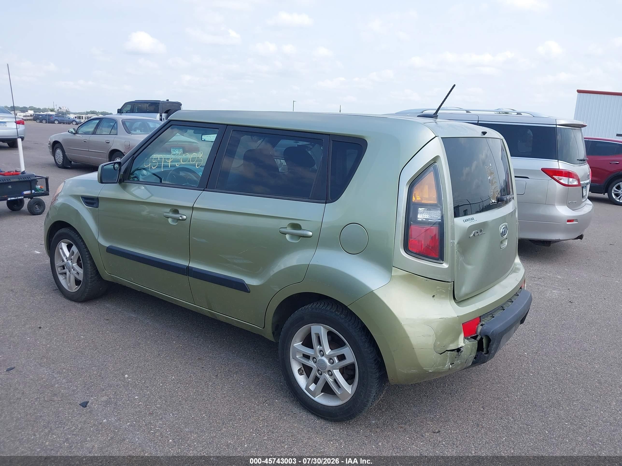 2011 Kia Soul + Green vin: KNDJT2A23B7259759