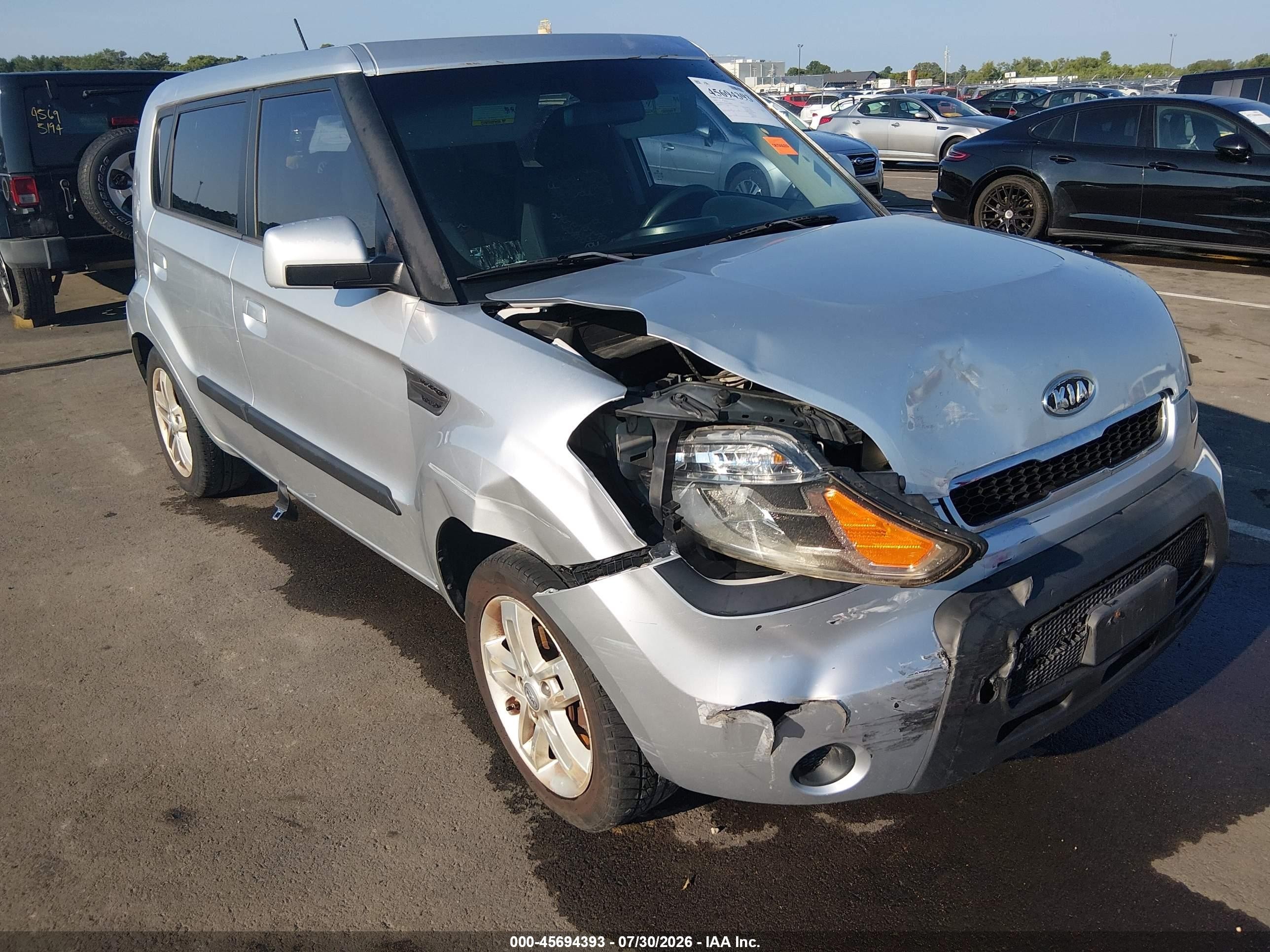 2010 Kia Soul + Silver vin: KNDJT2A24A7106628