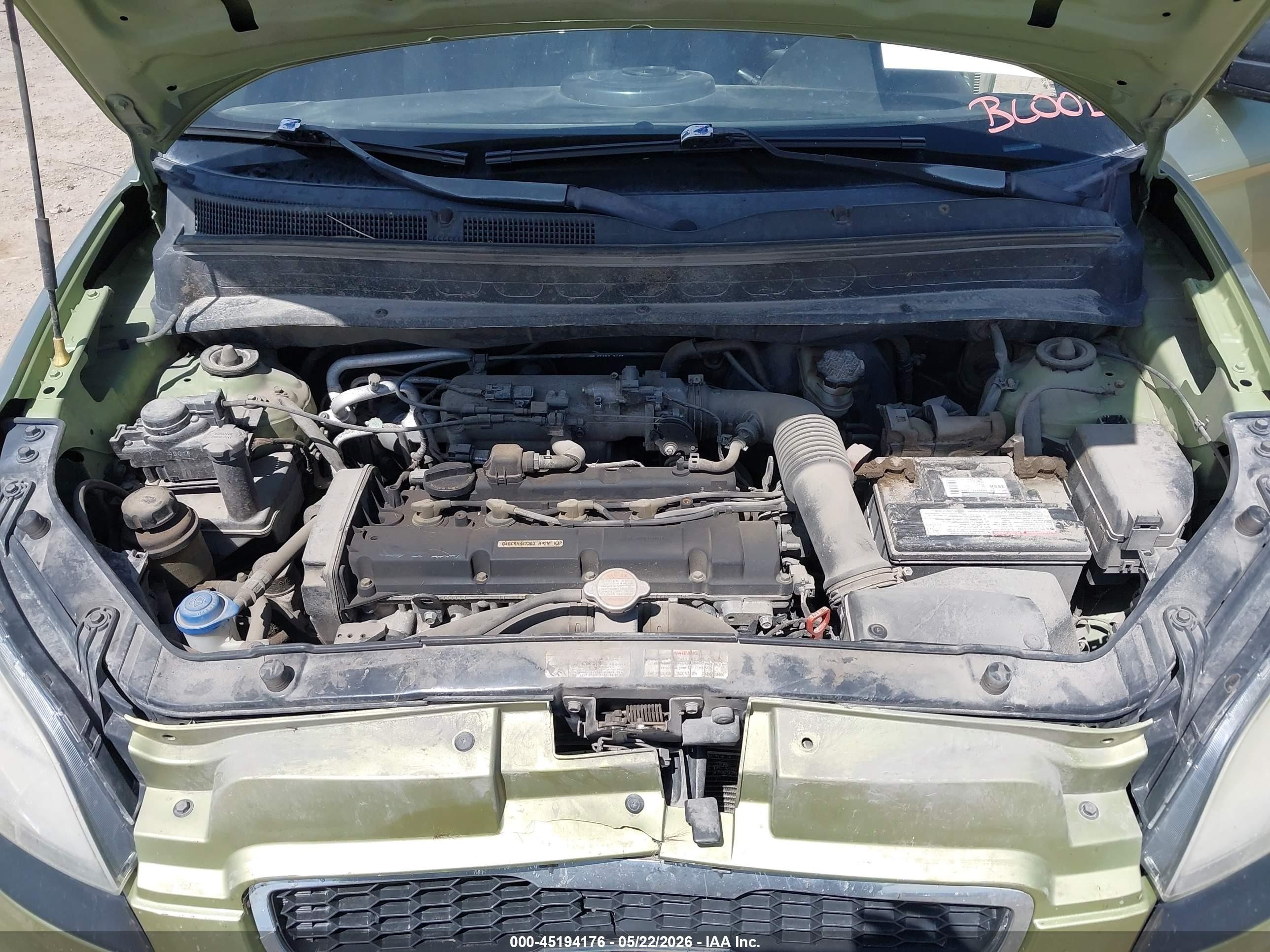 2010 Kia Soul + Green vin: KNDJT2A25A7113507