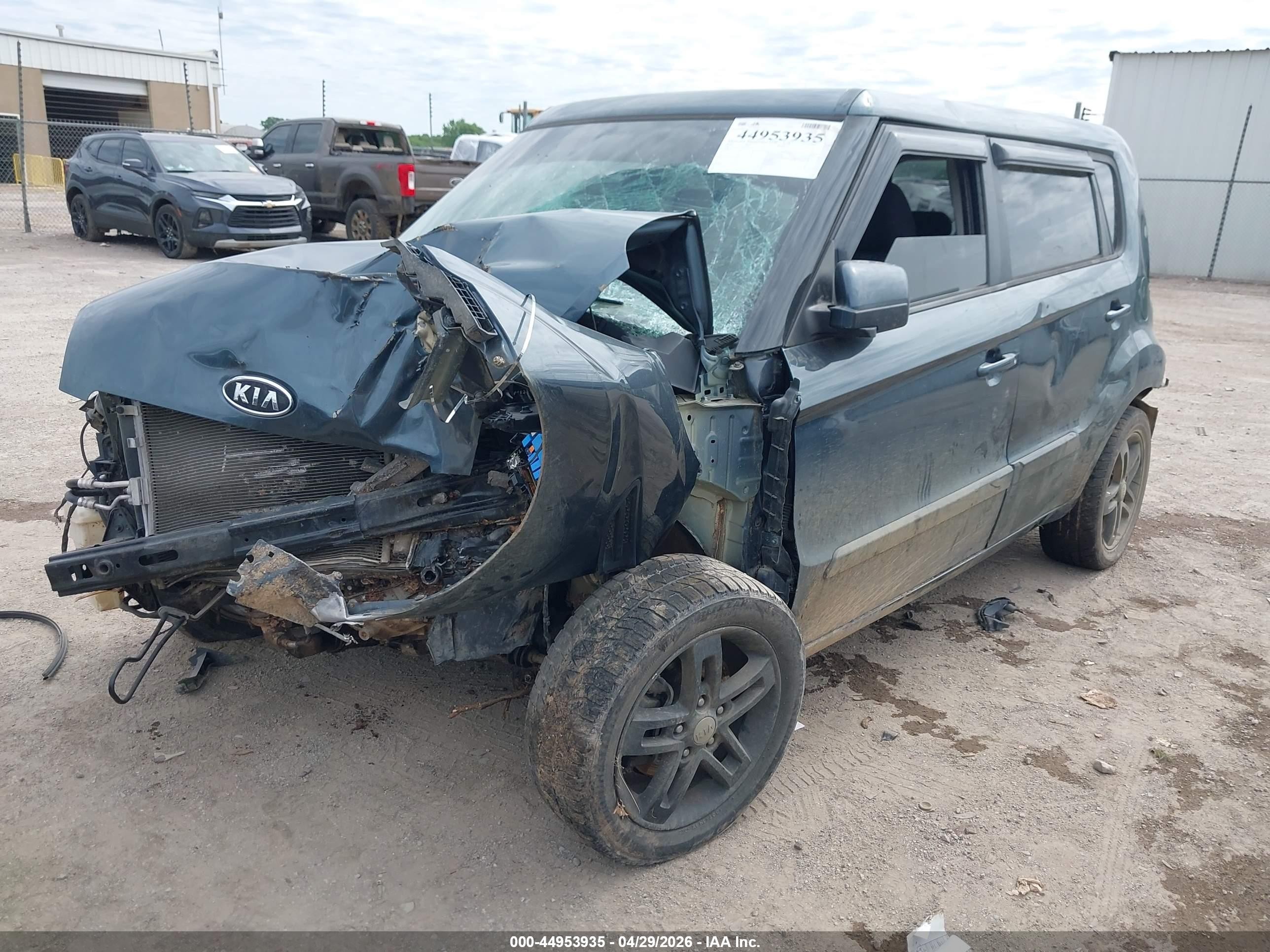 2011 Kia Soul + Dark Blue vin: KNDJT2A26B7343459