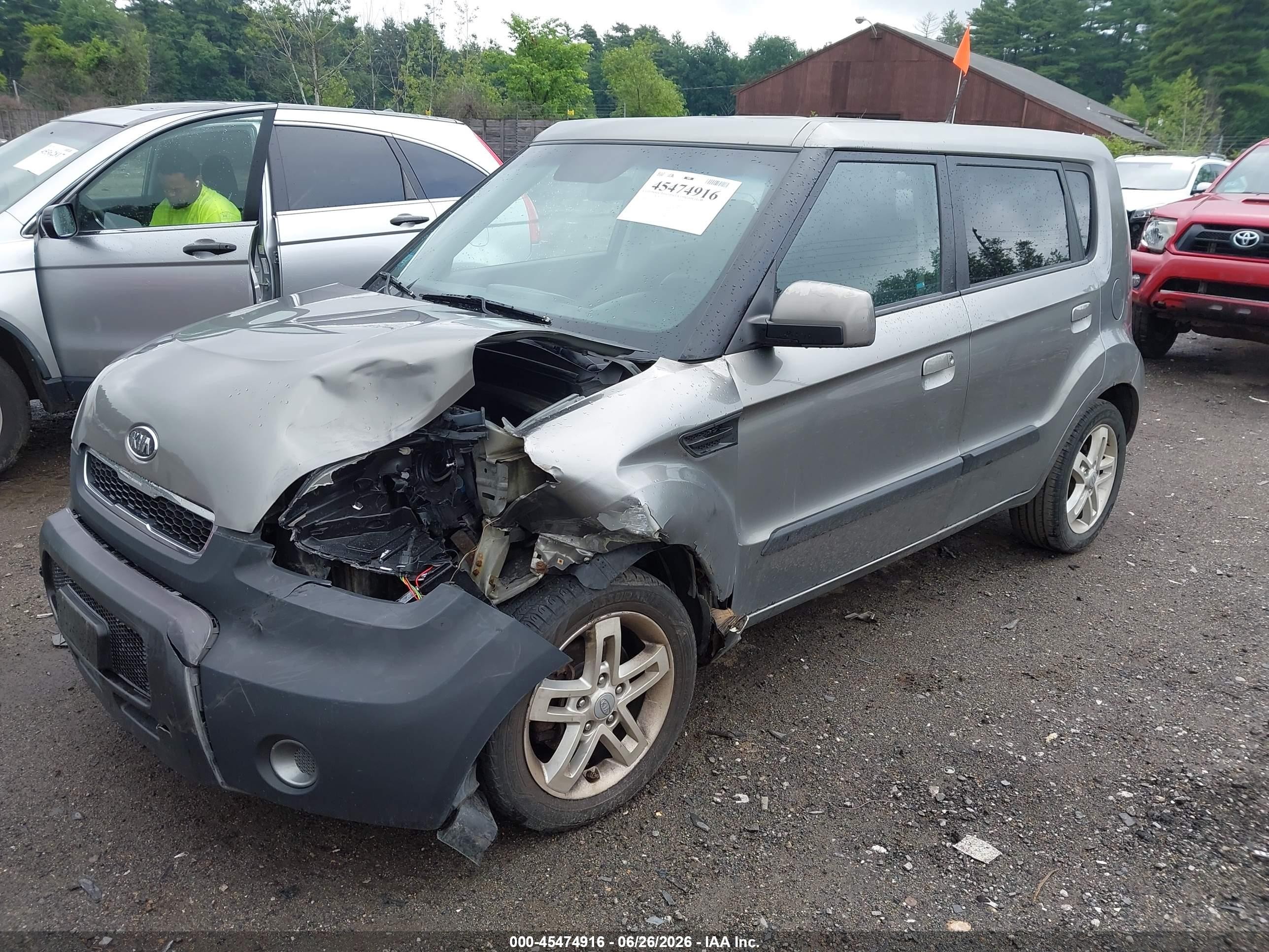 2010 Kia Soul + Gray vin: KNDJT2A27A7194476
