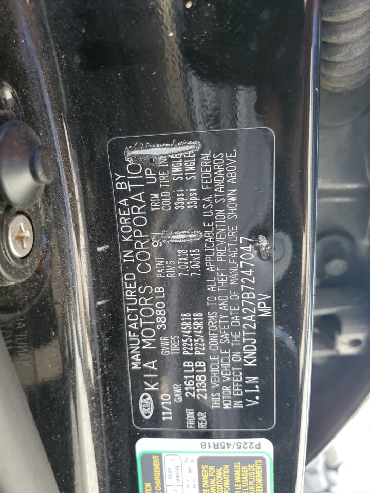 2011 Kia Soul + Black vin: KNDJT2A27B7247047
