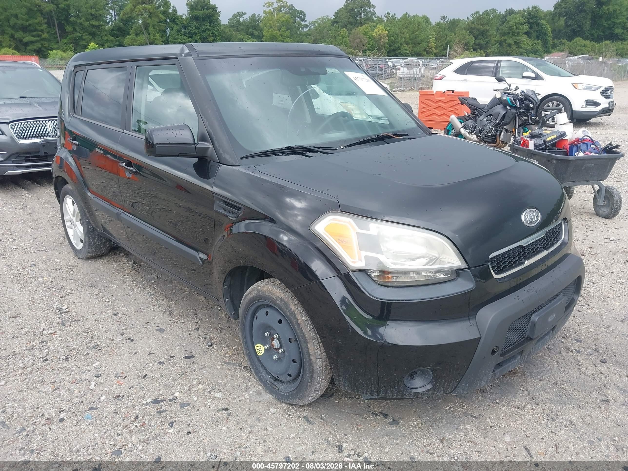 2011 Kia Soul + Черный vin: KNDJT2A27B7735771