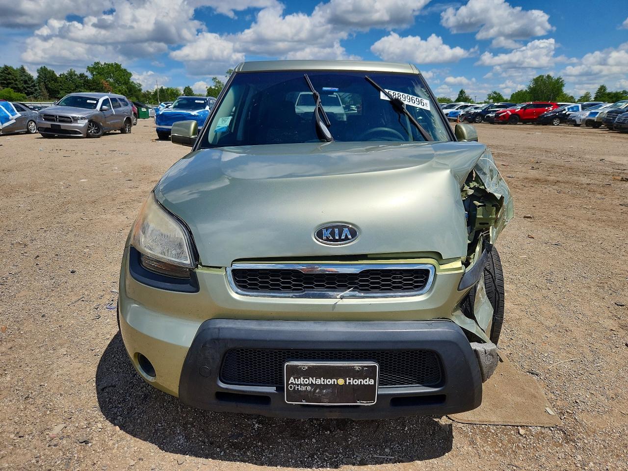 2010 Kia Soul + Зеленый vin: KNDJT2A28A7083063