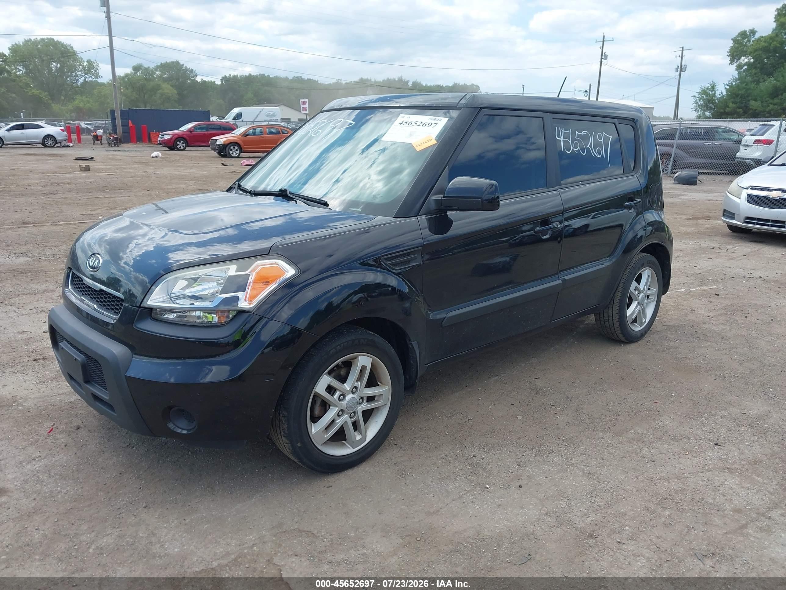 2011 Kia Soul + Черный vin: KNDJT2A28B7195430