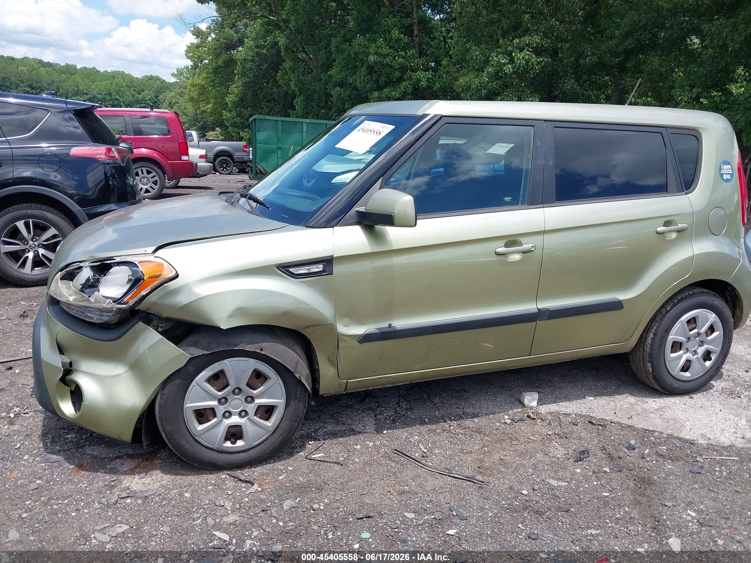 2012 Kia Soul   Green vin: KNDJT2A50C7433220