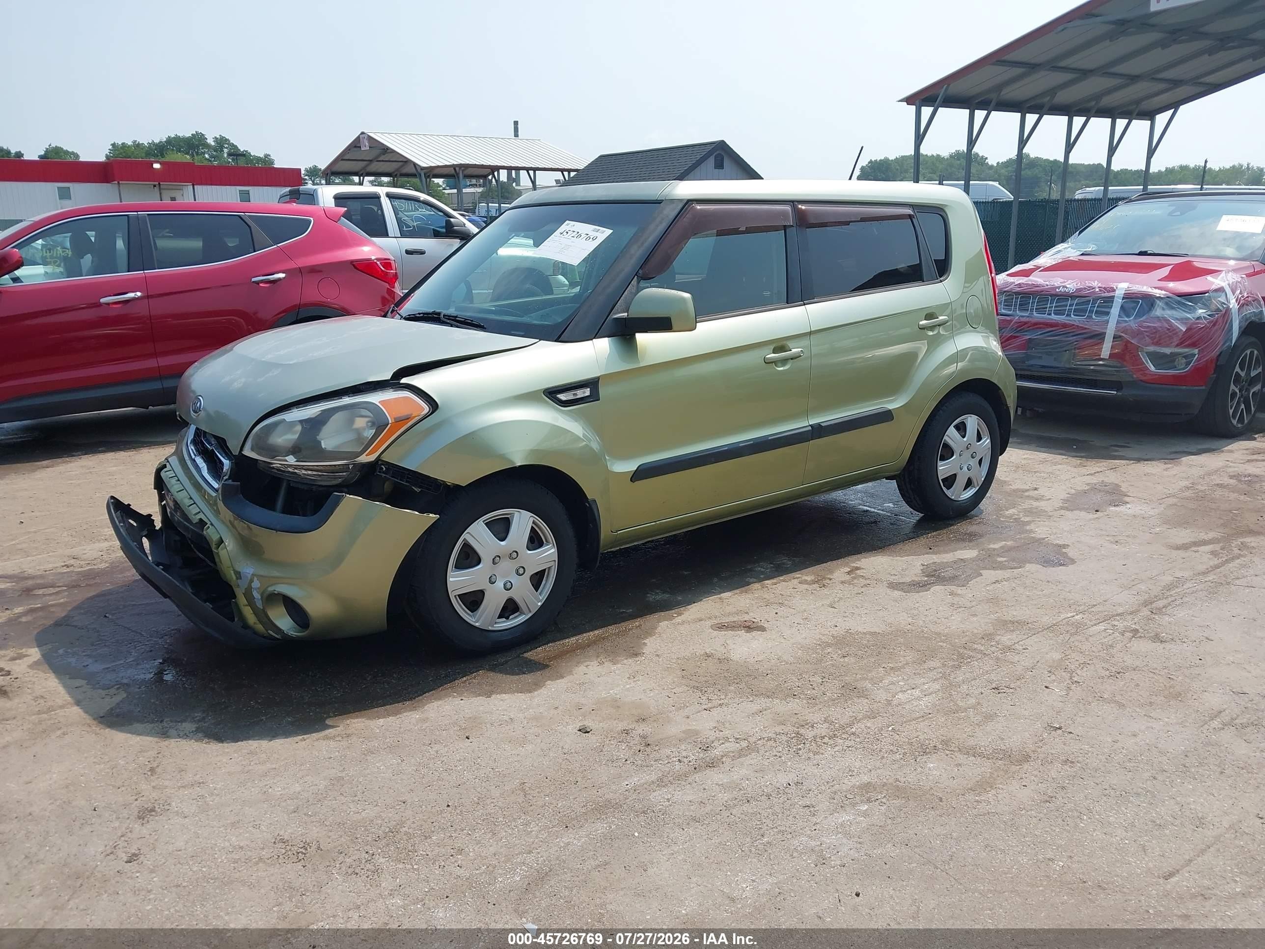 2012 Kia Soul   Green vin: KNDJT2A50C7473622