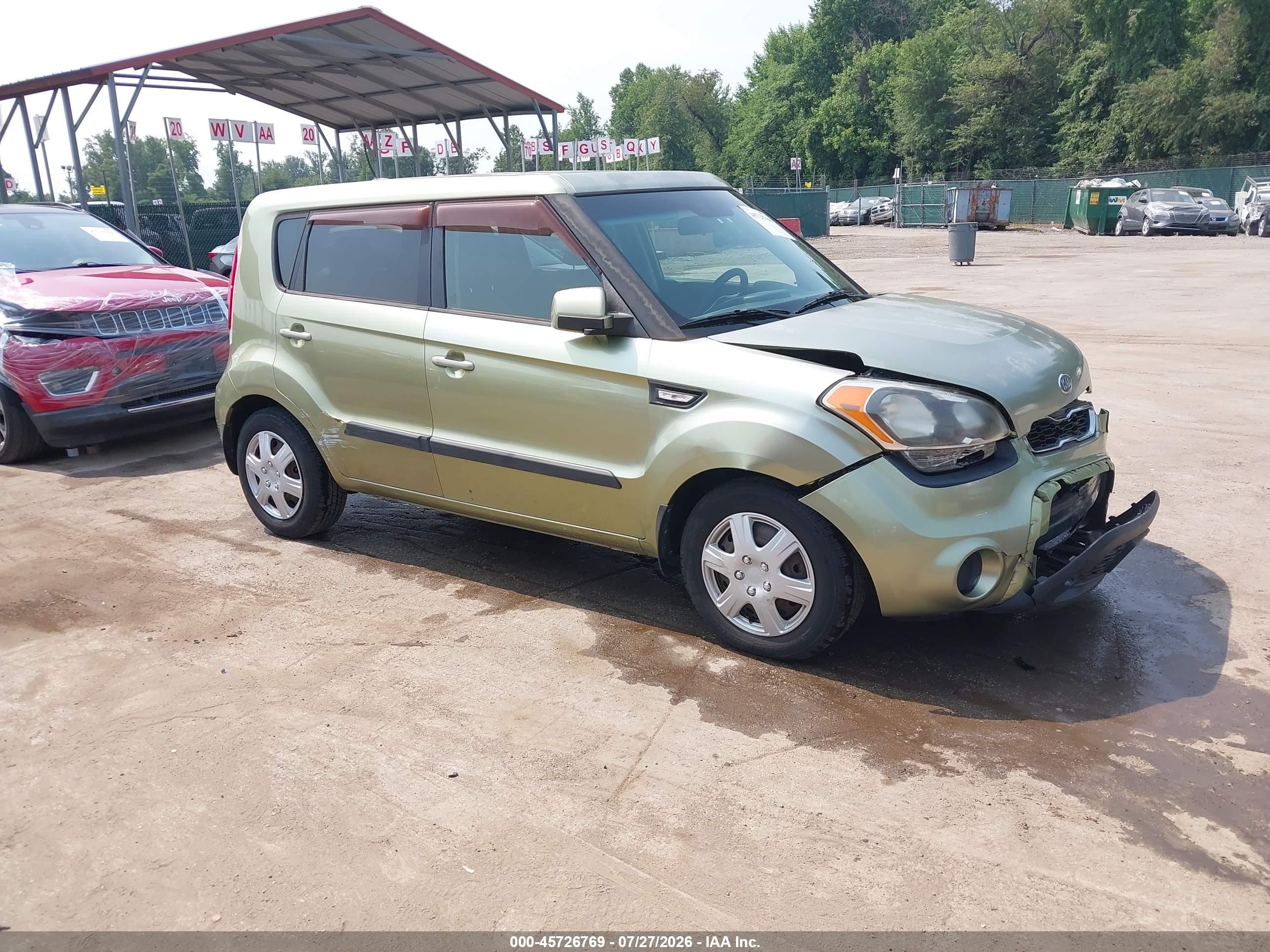 2012 Kia Soul   Green vin: KNDJT2A50C7473622