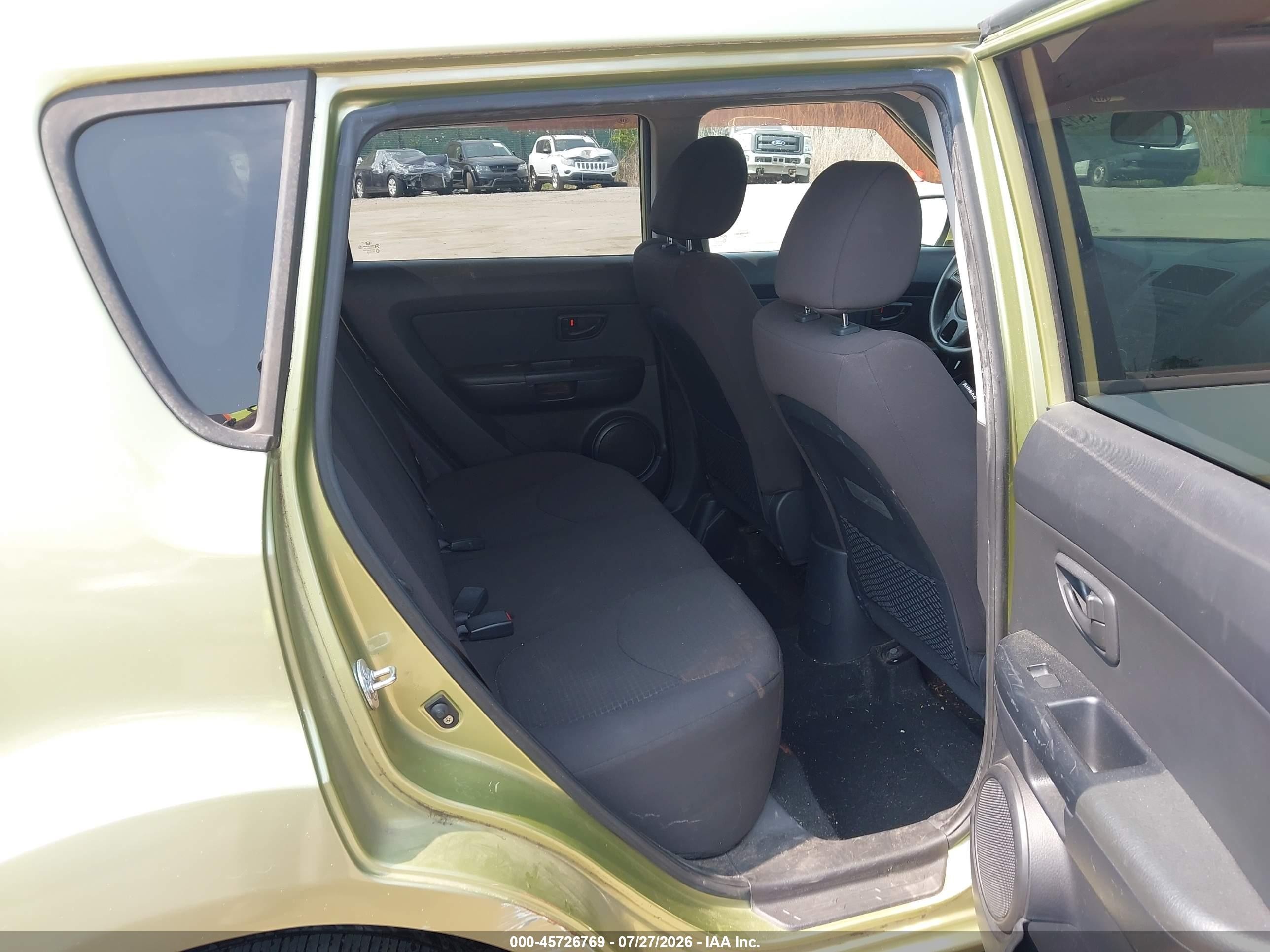 2012 Kia Soul   Green vin: KNDJT2A50C7473622