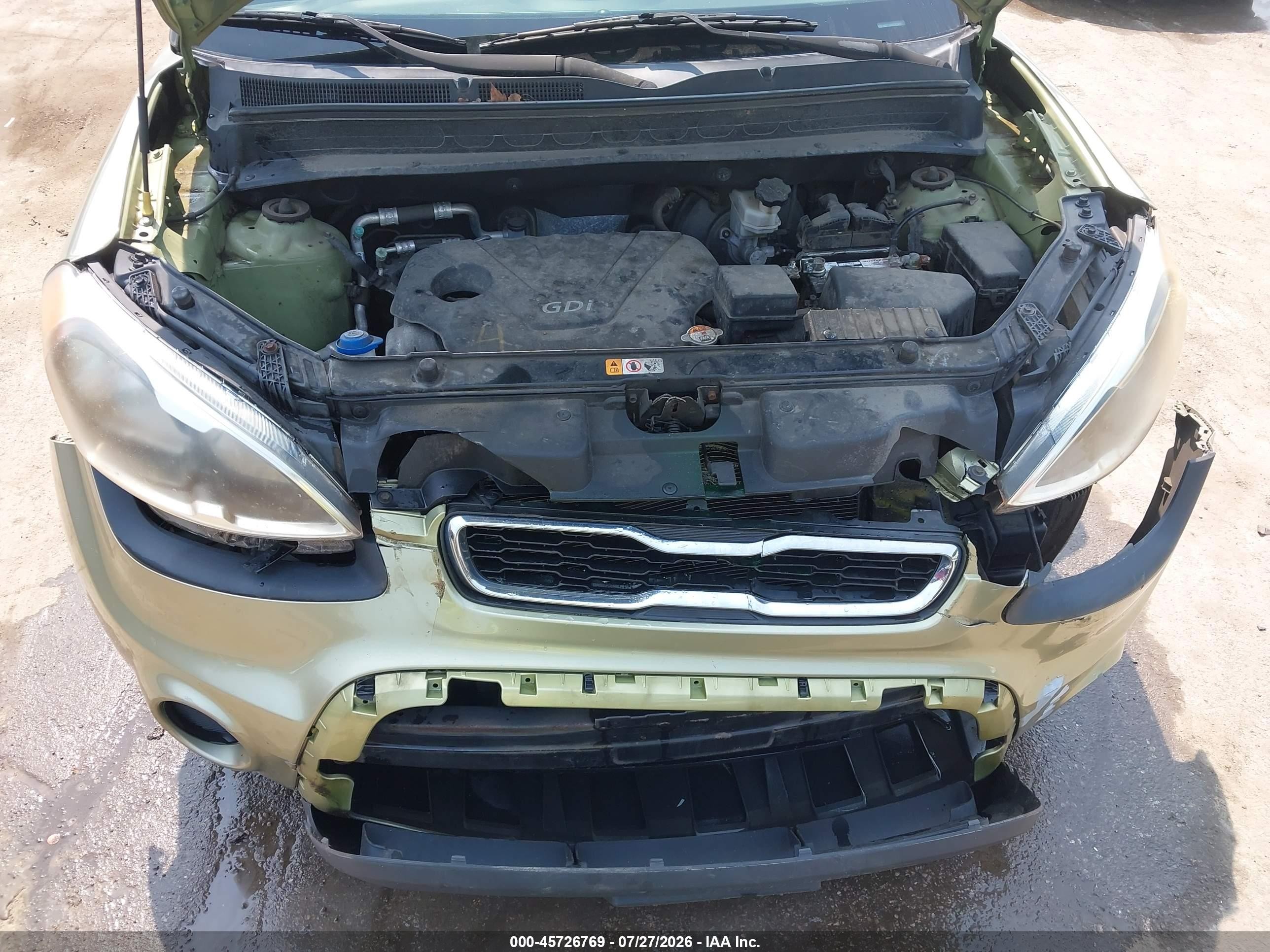 2012 Kia Soul   Green vin: KNDJT2A50C7473622