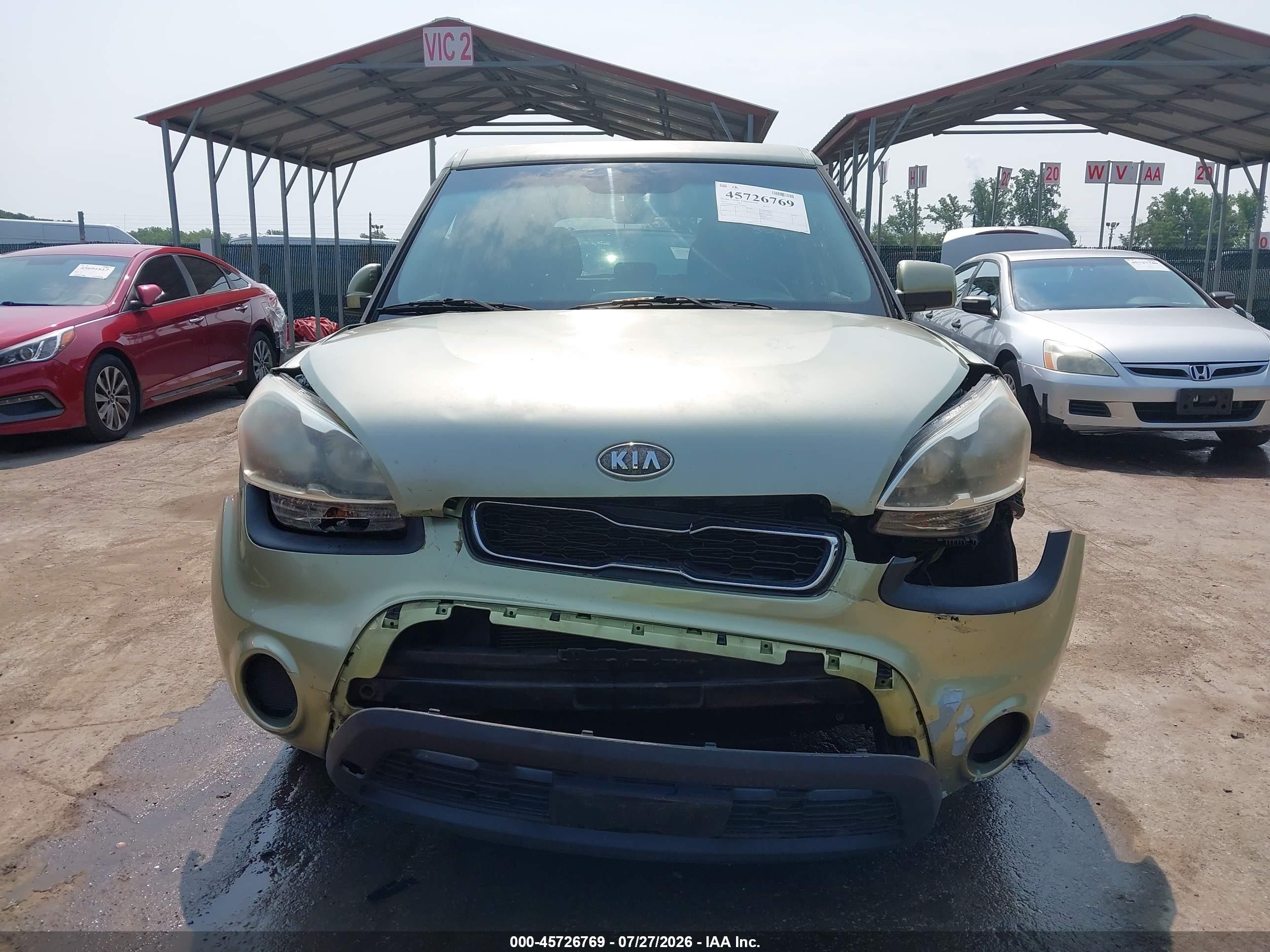 2012 Kia Soul   Green vin: KNDJT2A50C7473622