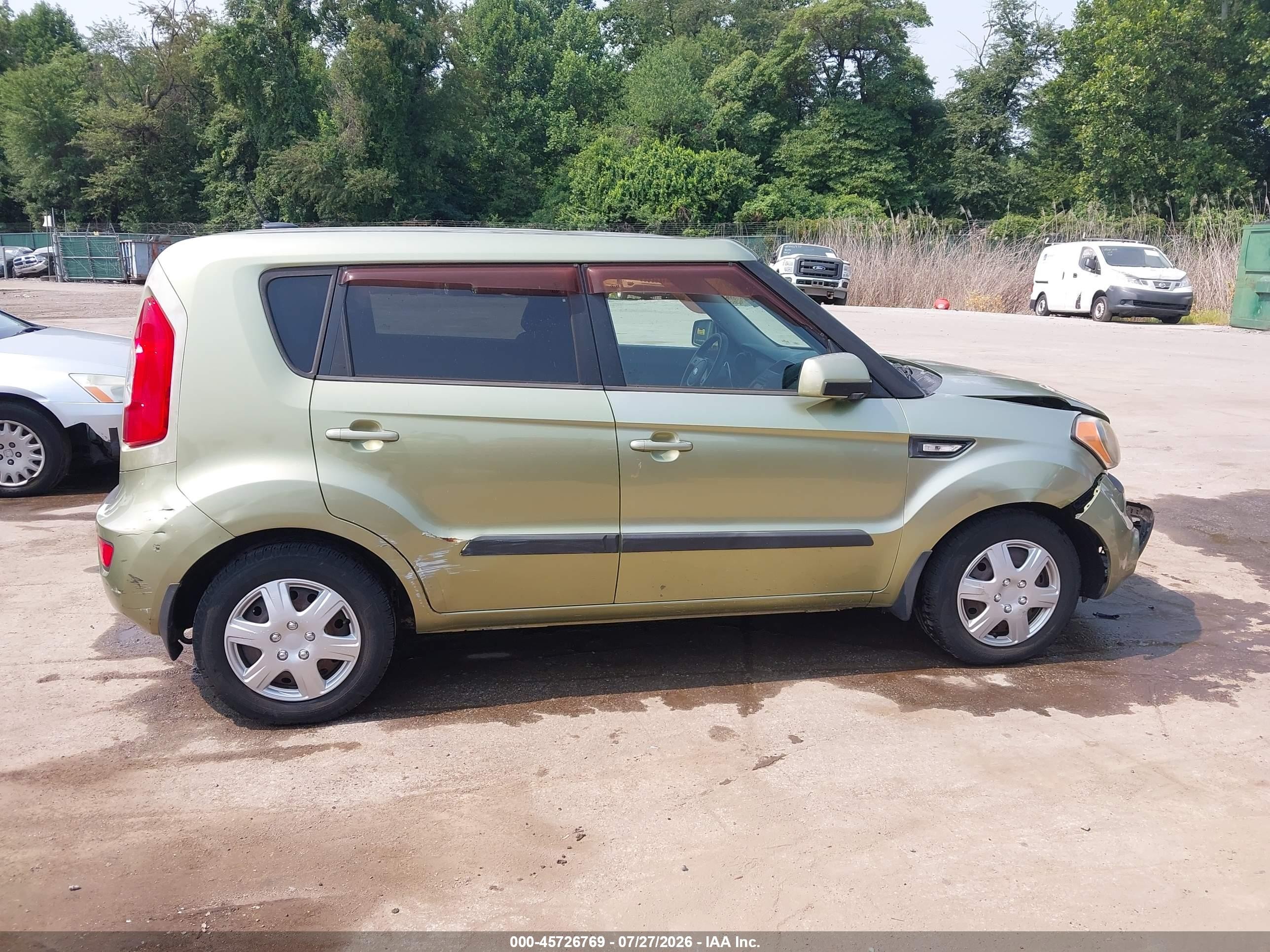2012 Kia Soul   Green vin: KNDJT2A50C7473622
