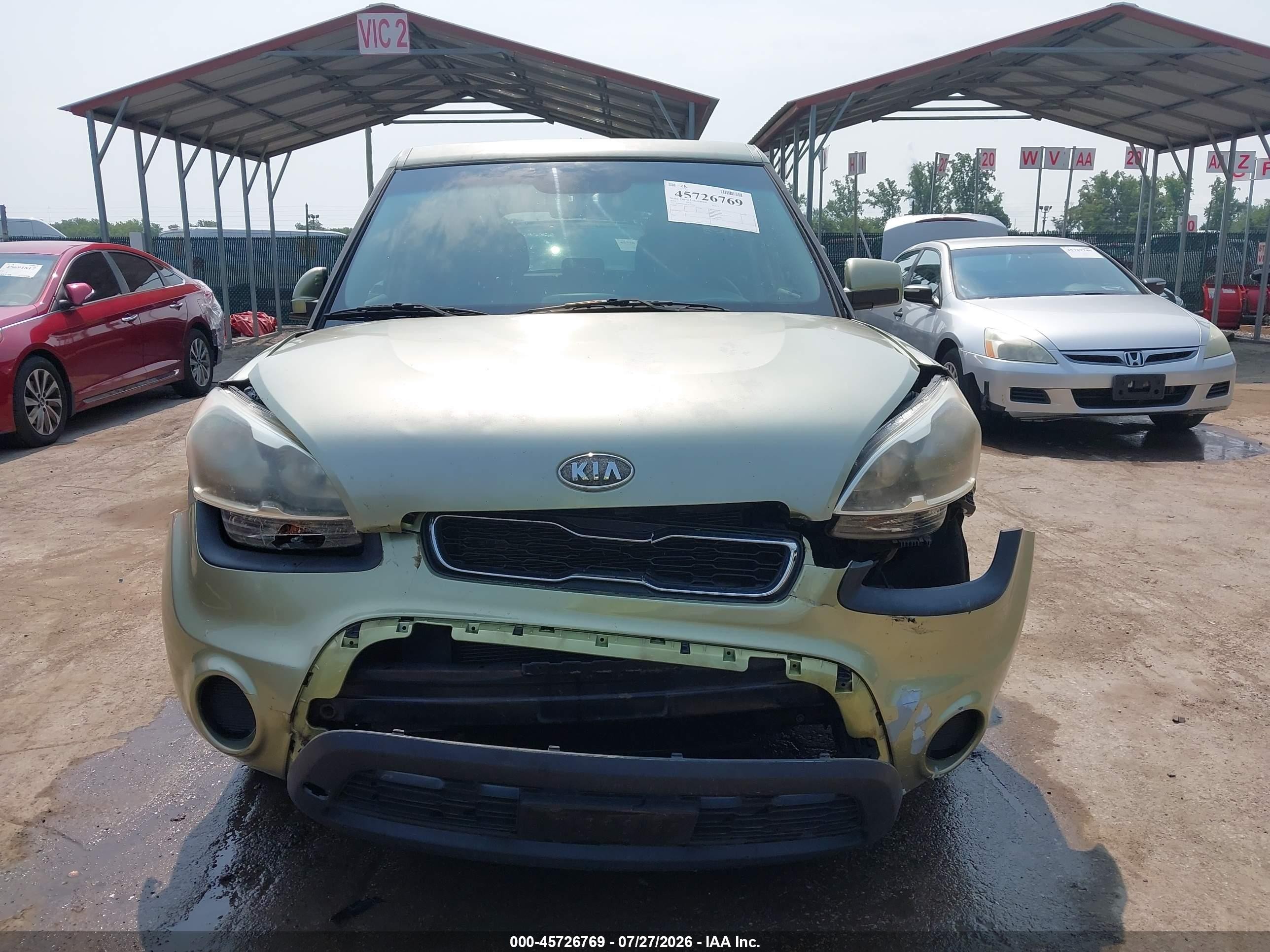 2012 Kia Soul   Green vin: KNDJT2A50C7473622