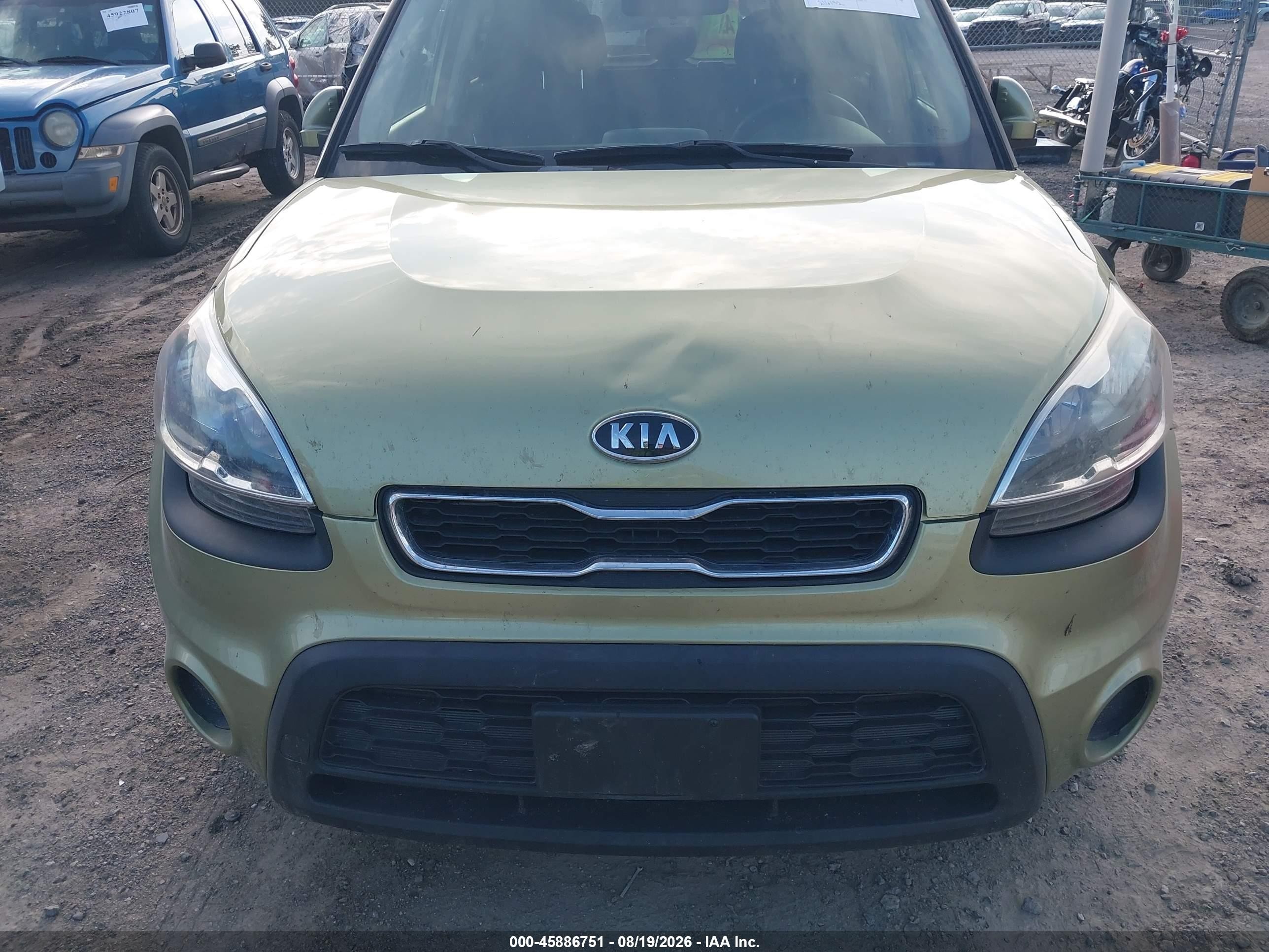 2012 Kia Soul   Зеленый vin: KNDJT2A50C7477489
