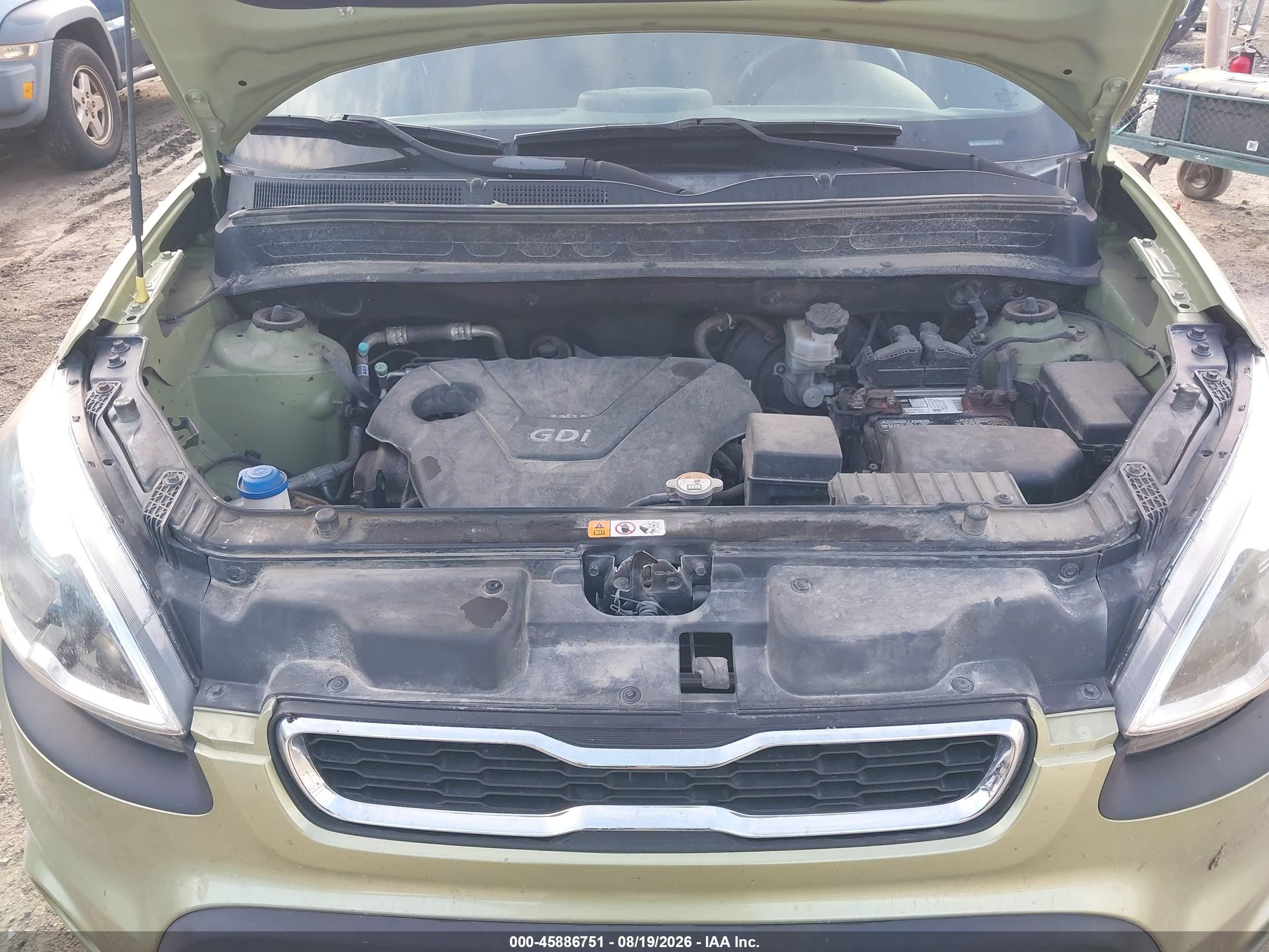 2012 Kia Soul   Зеленый vin: KNDJT2A50C7477489