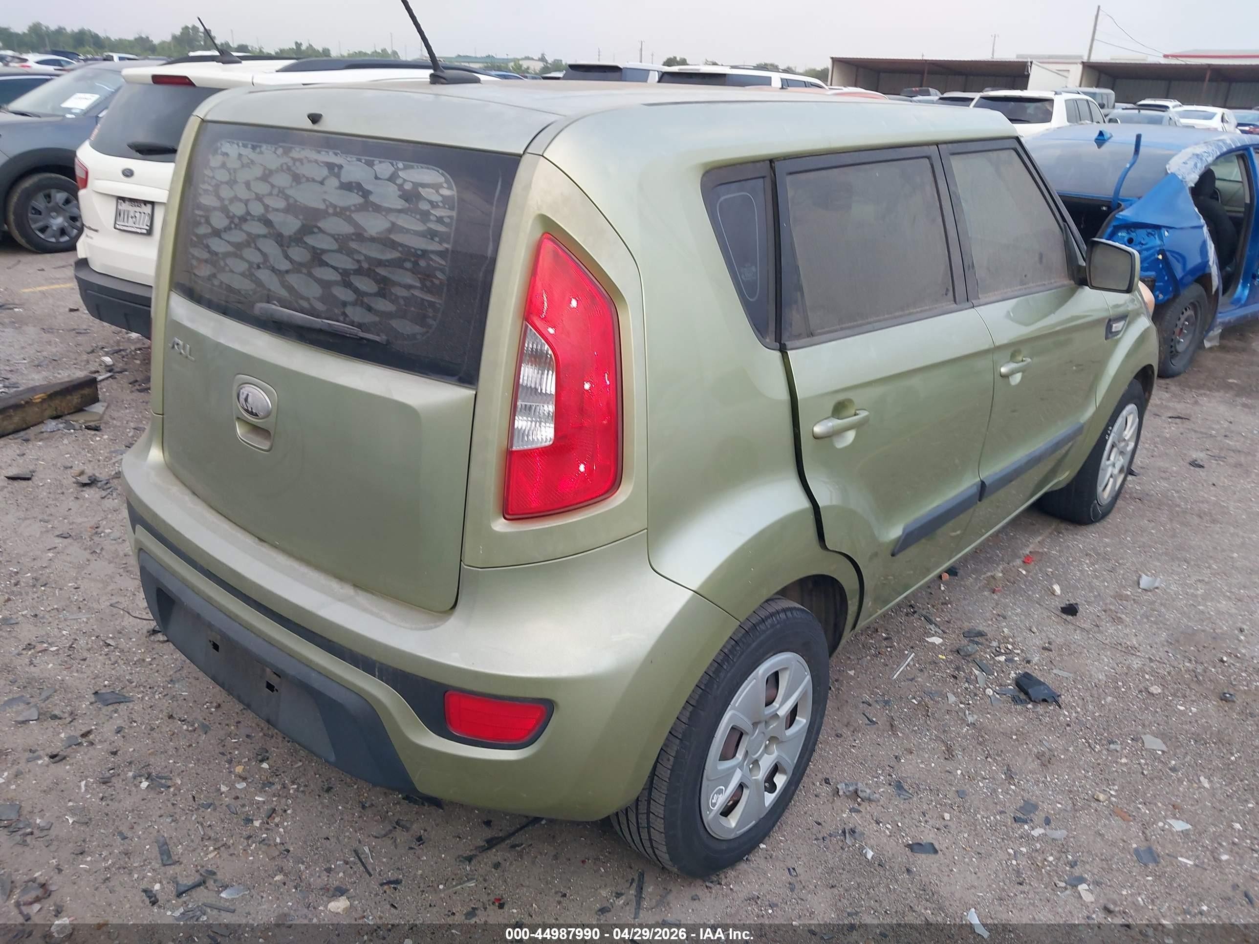 2013 Kia Soul   Green vin: KNDJT2A50D7483729
