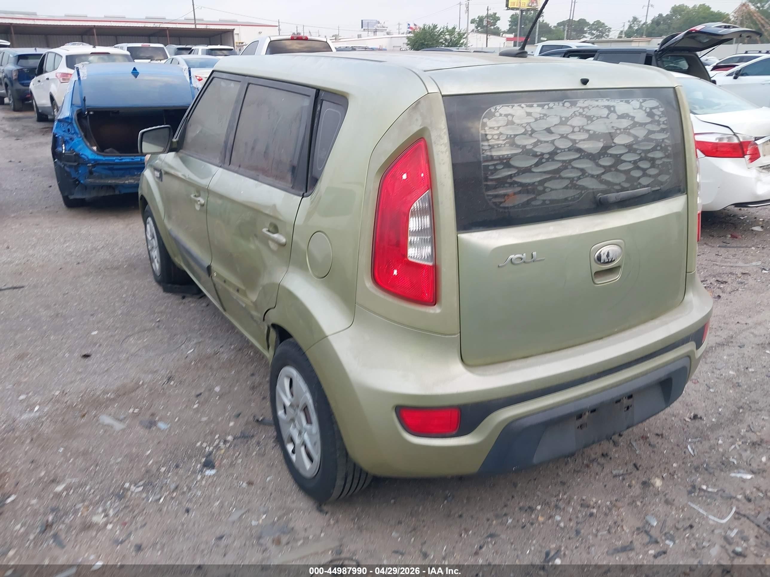 2013 Kia Soul   Green vin: KNDJT2A50D7483729