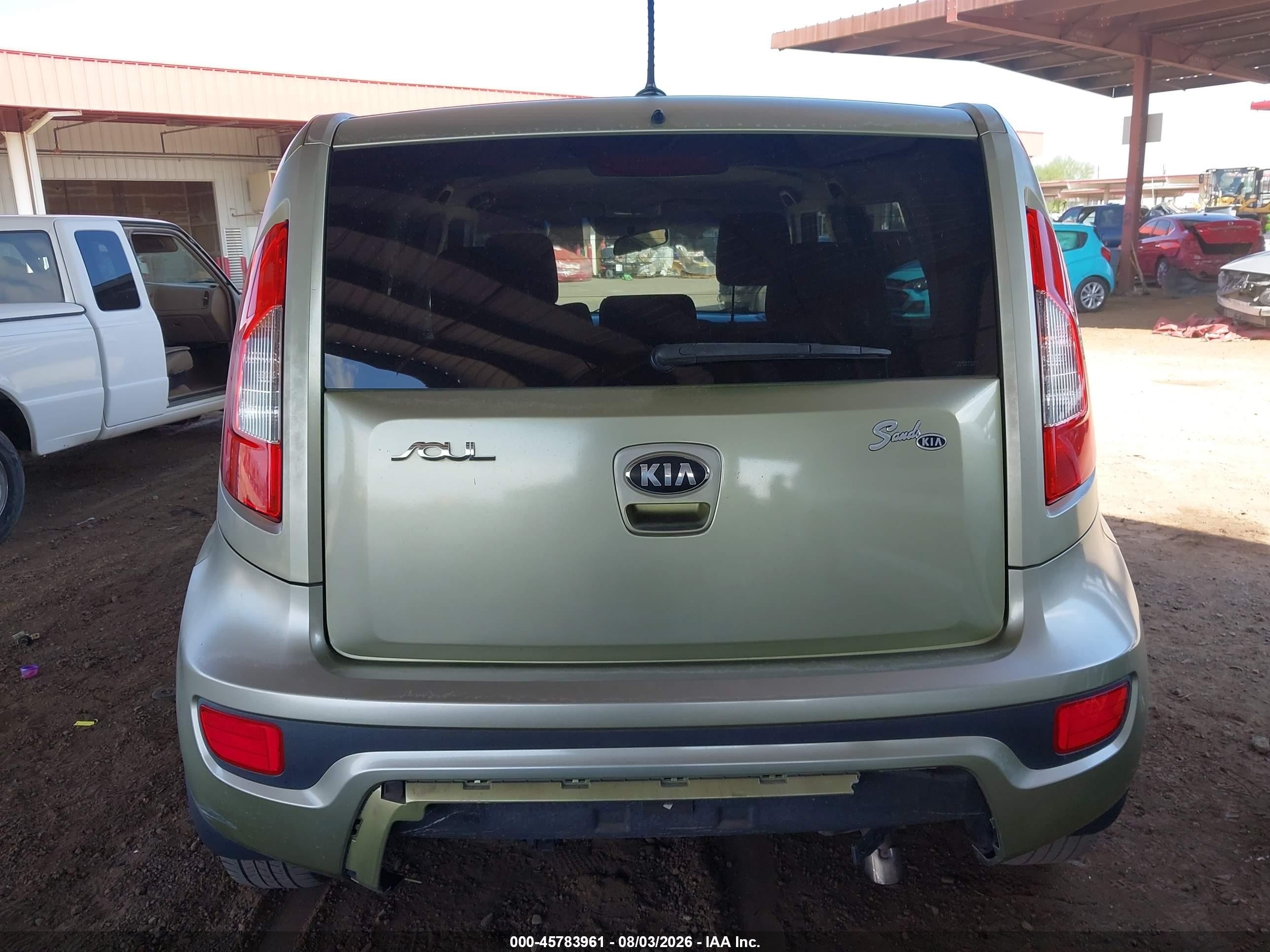 2013 Kia Soul   Зеленый vin: KNDJT2A50D7534050
