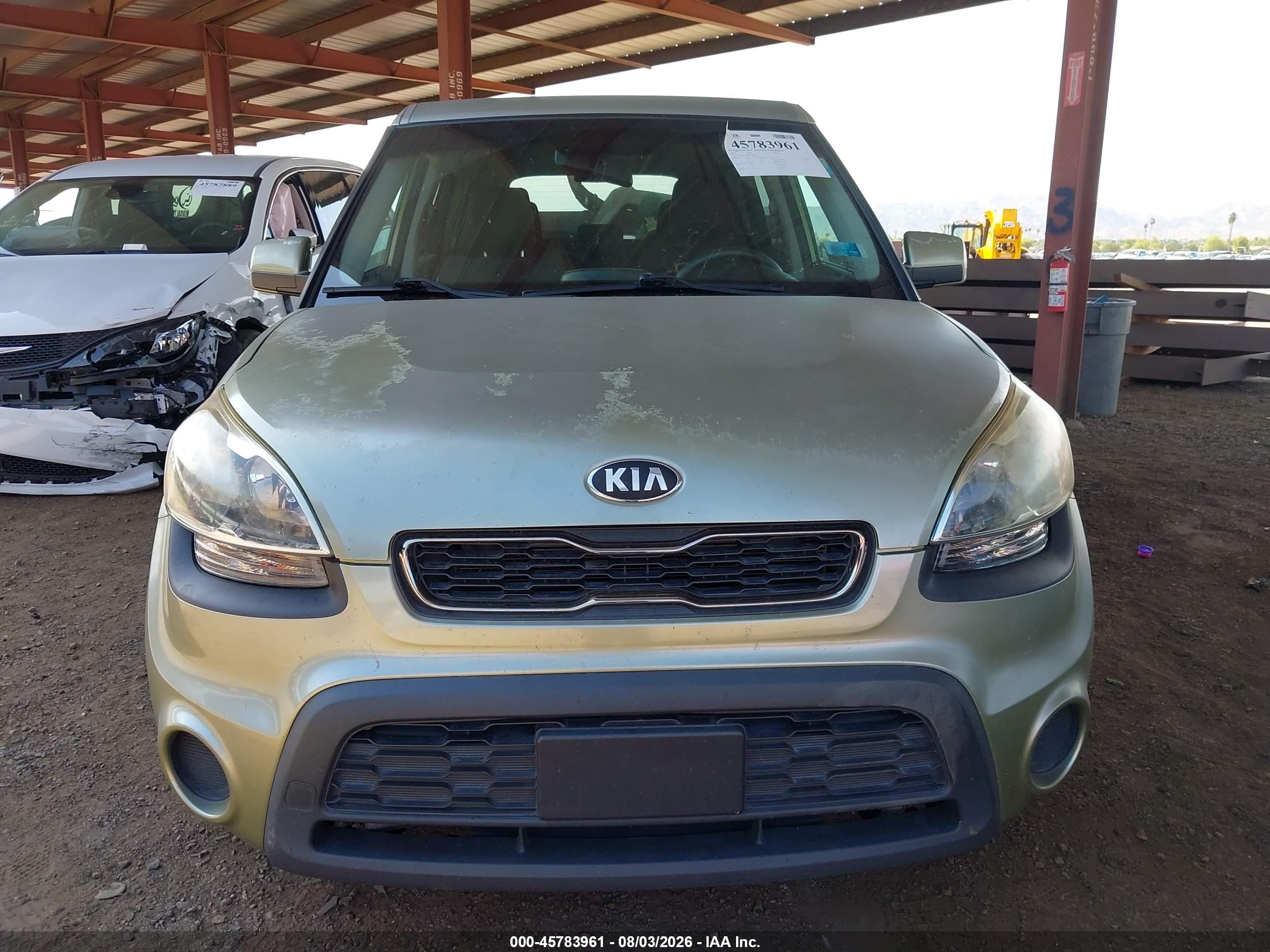 2013 Kia Soul   Зеленый vin: KNDJT2A50D7534050